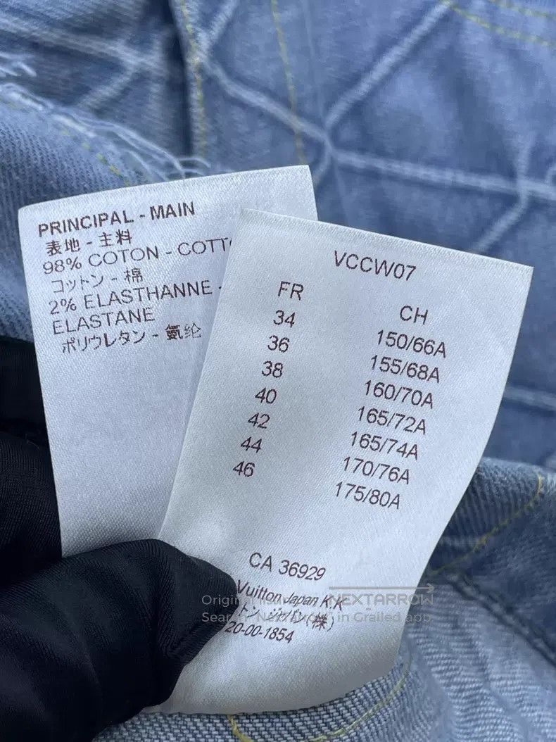 Louis Vuitton Louis Vuitton Rhombic denim skirt Size 33" - 8 Thumbnail