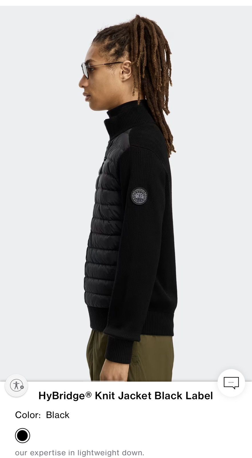 Canada Goose Canada Goose Hybridge Knit Jacket Black Label Size US M / EU 48-50 / 2 - 9 Thumbnail