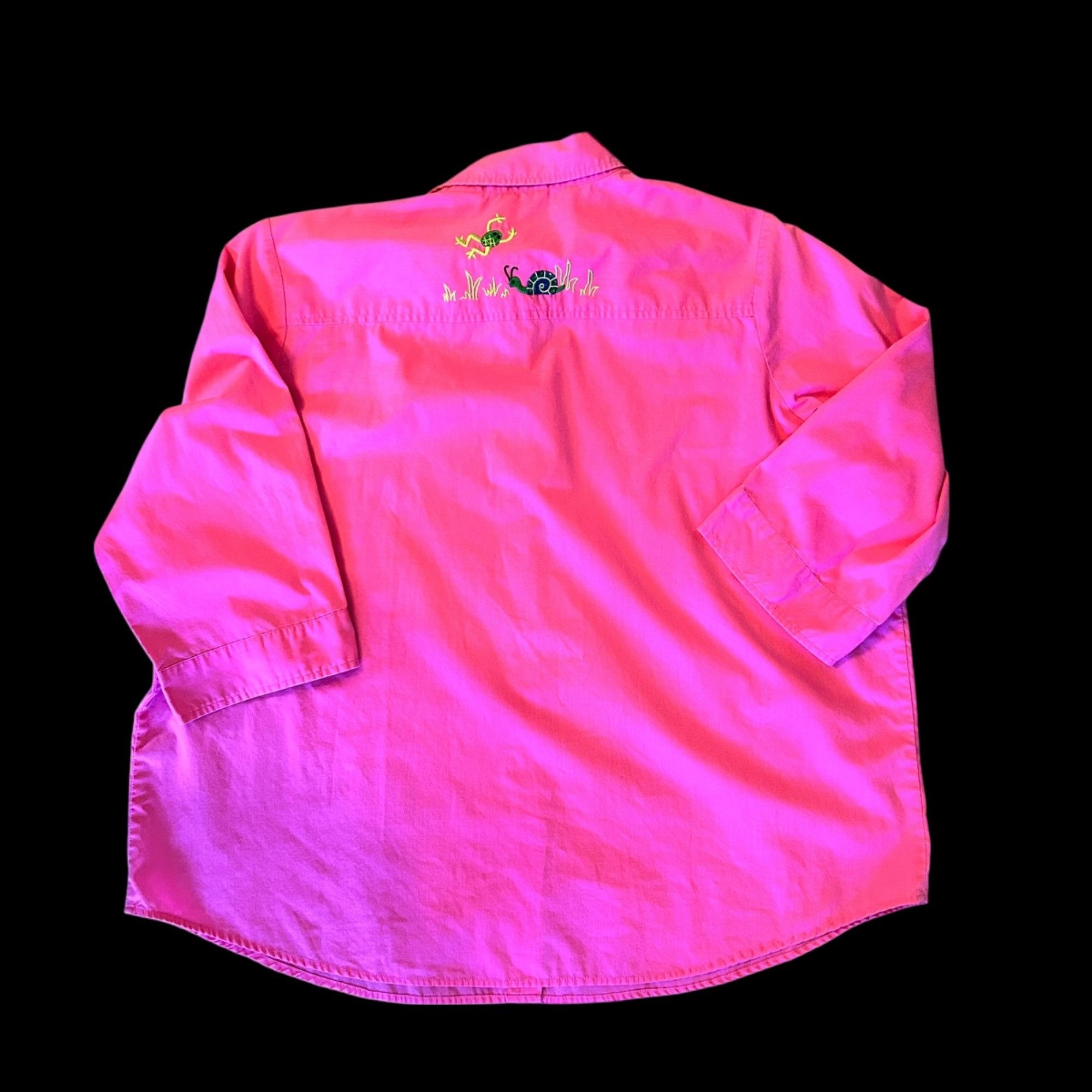 Vintage Vintage Breckenridge Neon Art To Wear Embroidered Critter Bl Size XXL / US 16-18 / IT 52-54 - 9 Thumbnail