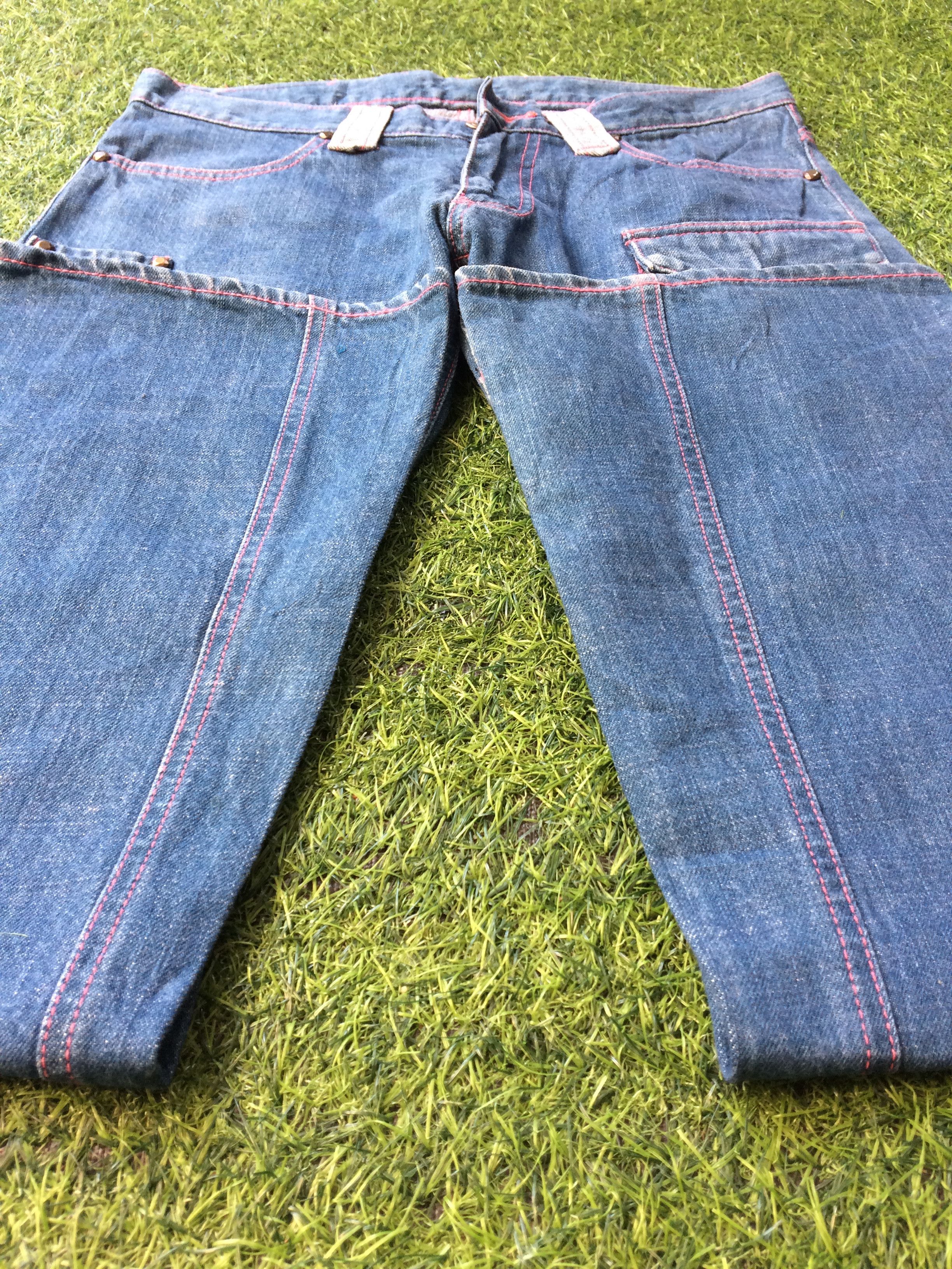 Japanese Brand Japanese Contrast Pocket Bootcut Jeans #D-517 Size US 29 - 5 Thumbnail