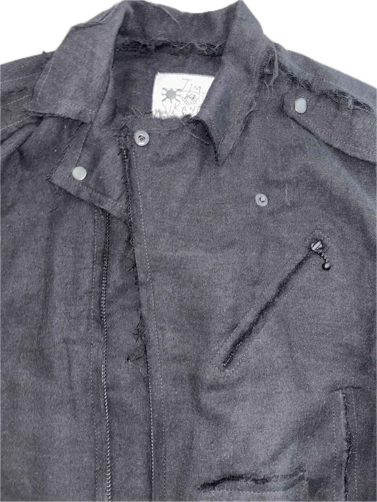 If Six Was Nine × Japanese Brand JIMSINN handmade distressed denim jacket Size US M / EU 48-50 / 2 - 4 Thumbnail