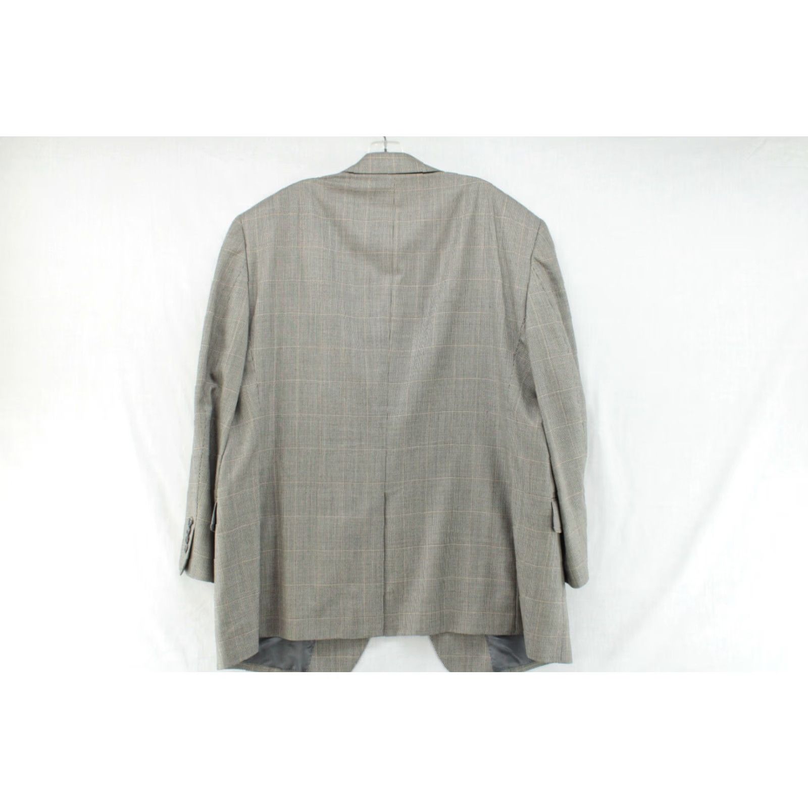 Jos. A. Bank VINTAGE Jos. A. Bank Blazer Men's 50R Gray Plaid Micro Houndstooth Preppy Regencycore Boss Size 50R - 6 Thumbnail