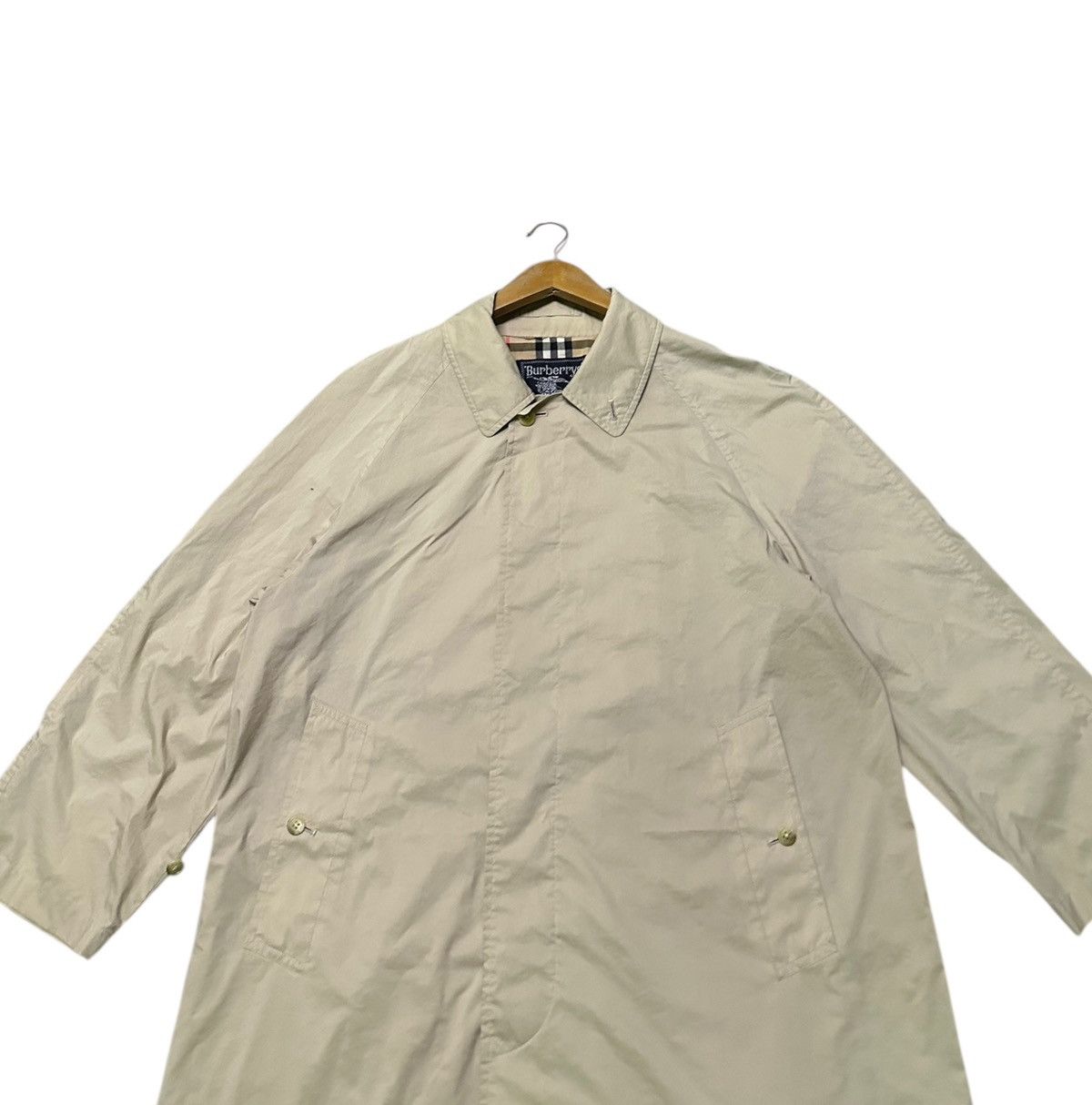 Burberry 90s vintage Burberry Pimlico raglan-sleeve trench coat Size US L / EU 52-54 / 3 - 4 Thumbnail