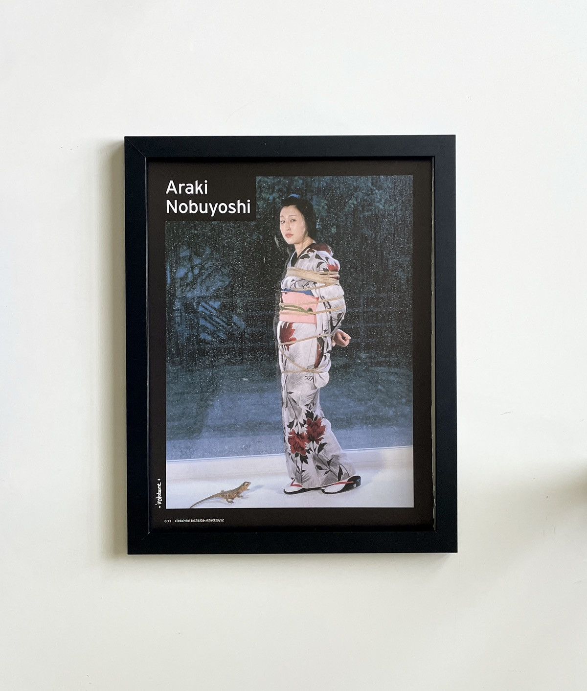 Chrome Hearts × Japanese Brand × Vintage Chrome Hearts Araki Nobuyoshi artwork Poster framed 9x11 Size ONE SIZE - 1 Thumbnail
