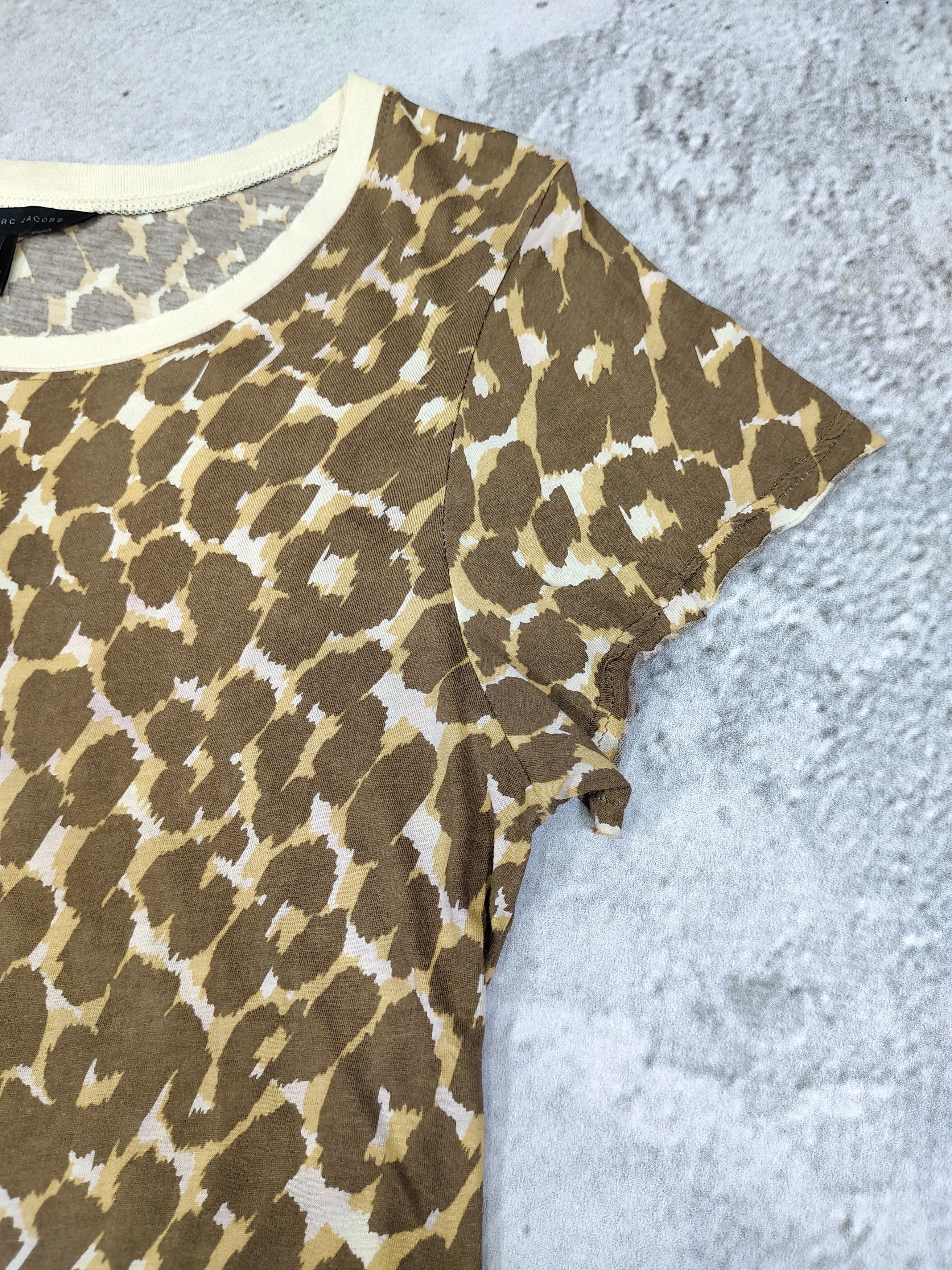 Marc by Marc Jacobs 2000s M.J- Leopard Print Glam Indie Sleaze Grunge Tshirt Size L / US 10 / IT 46 - 7 Thumbnail