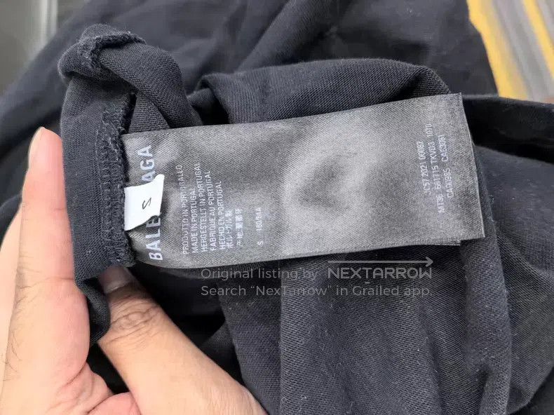 Balenciaga Balenciaga Embroidery free black short-sleeve Size US S / EU 44-46 / 1 - 4 Thumbnail