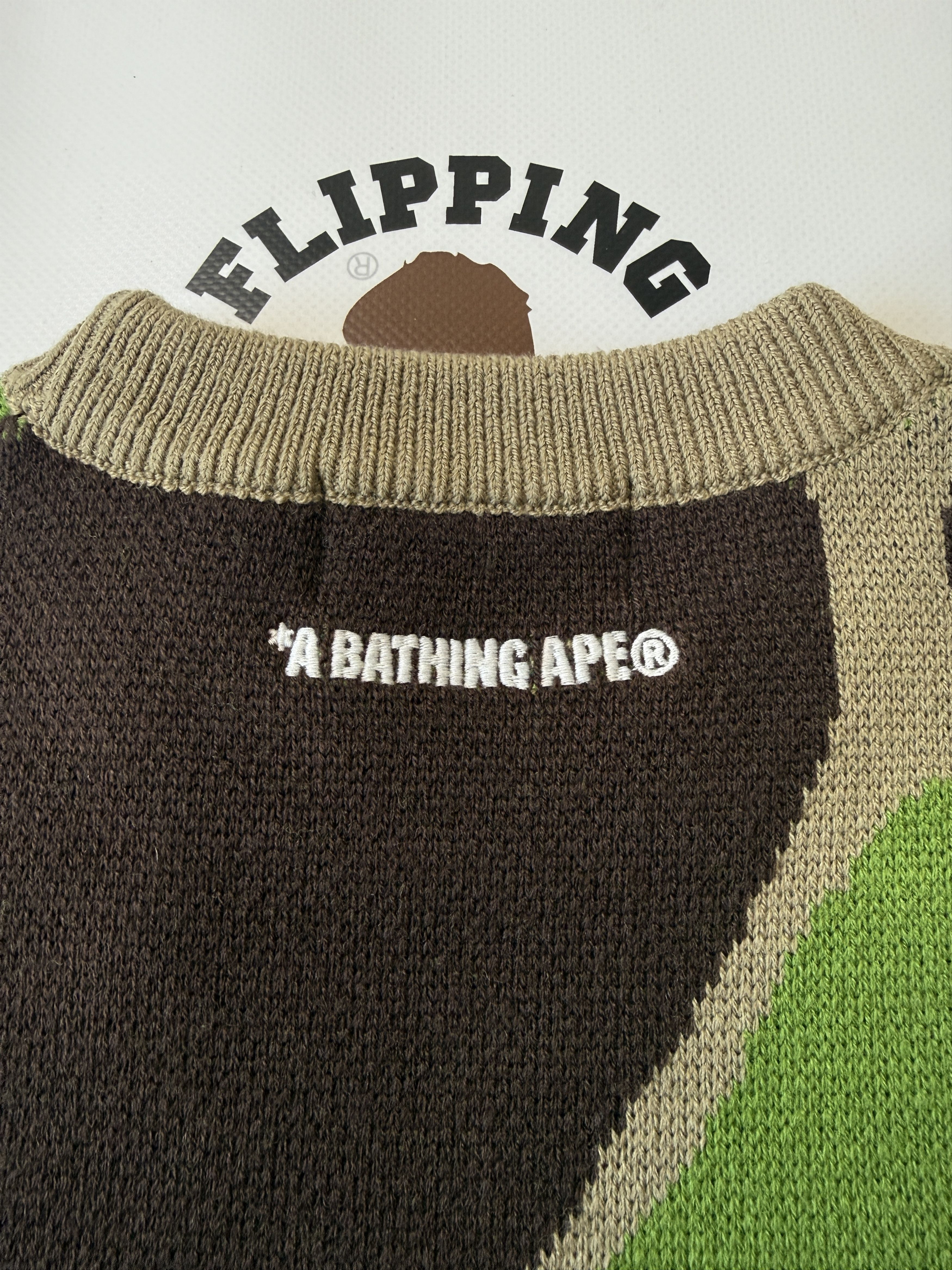 Bape BAPE MEGA ABC CAMO KNIT CREWNECK SWEATSHIRT Size US M / EU 48-50 / 2 - 7 Thumbnail