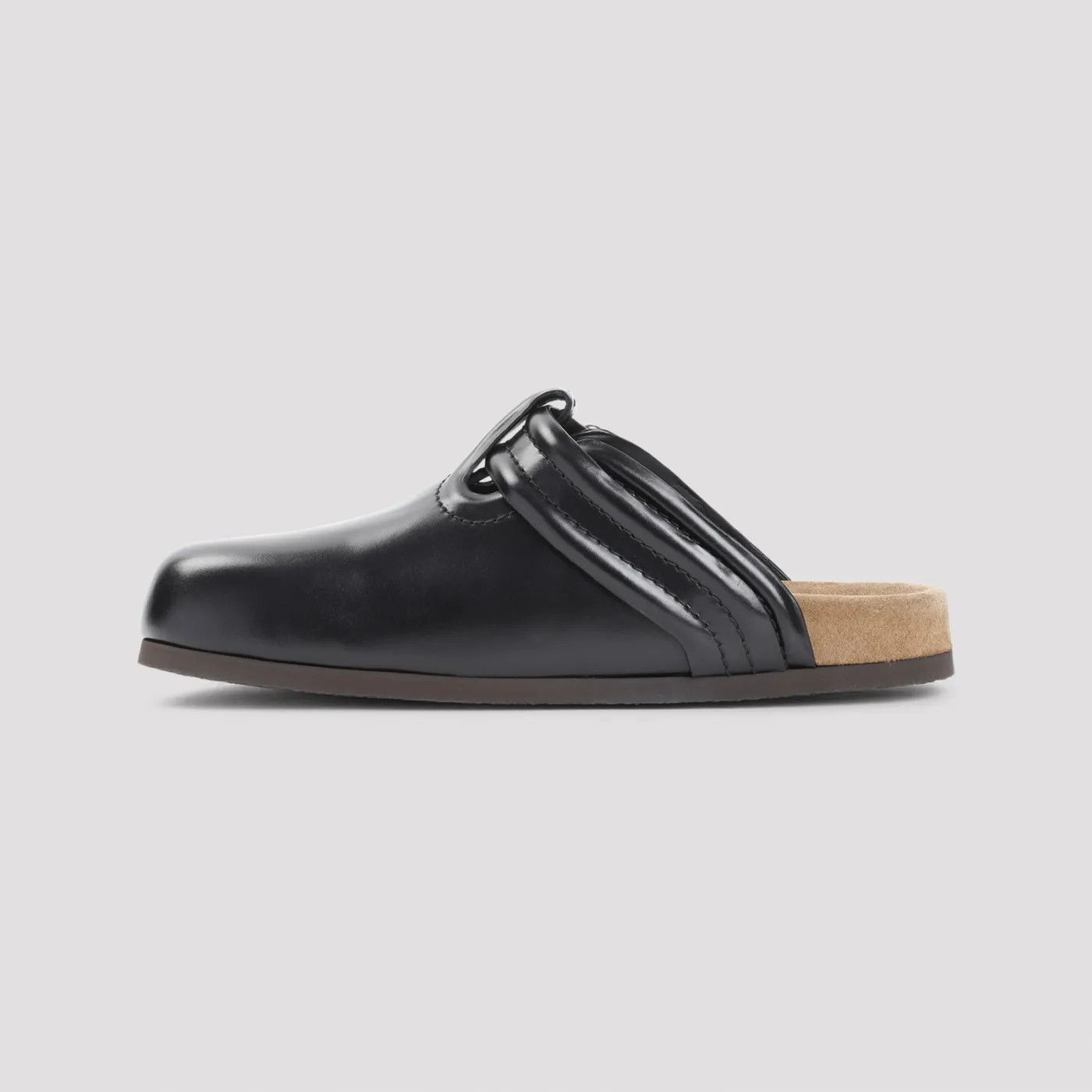 Valentino o1s22i1n1224 Calf Leather Mules in Black Size US 7 / EU 40 - 2 Thumbnail