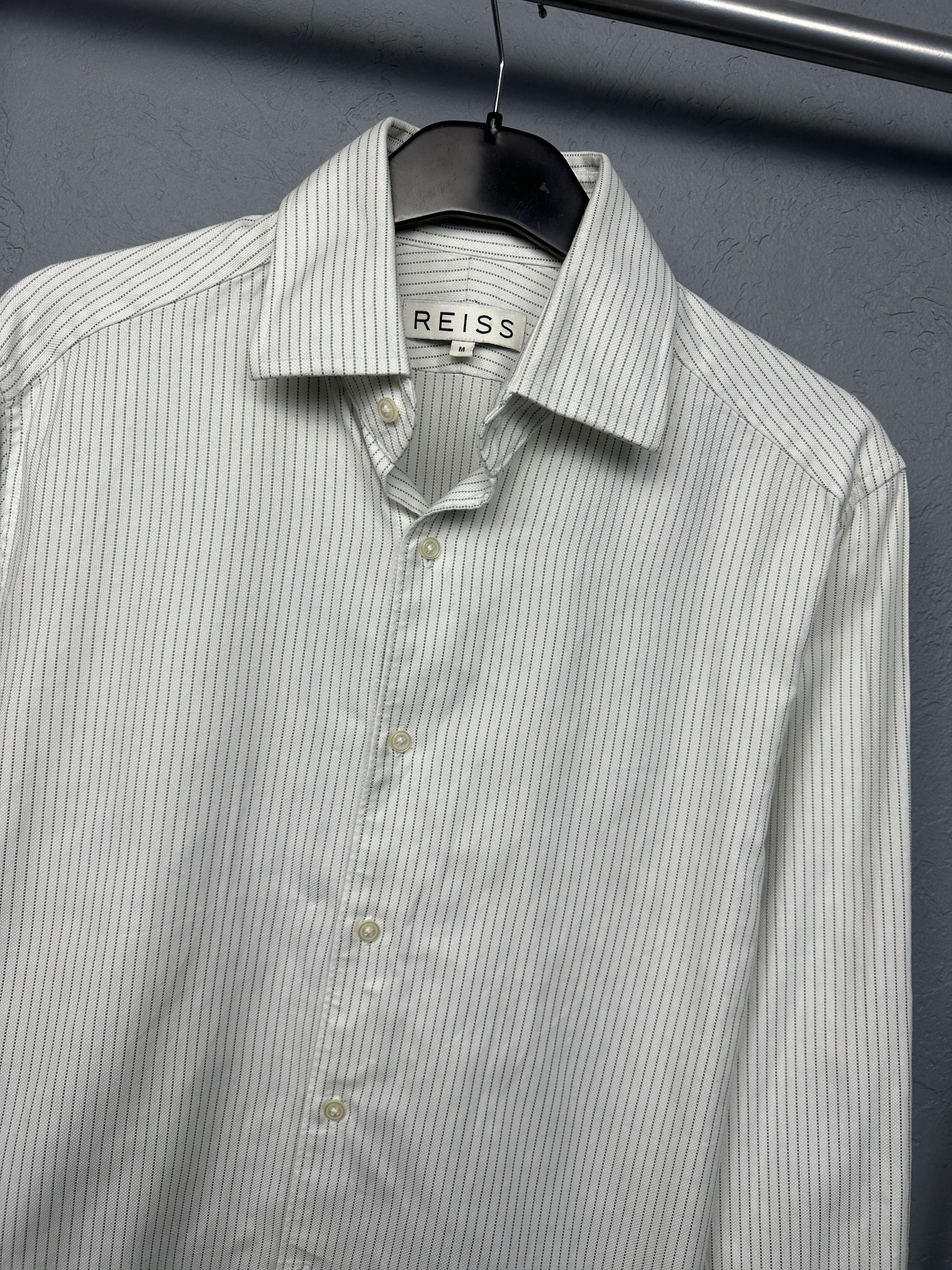 Reiss Reiss Mens Long Sleeve Striped Shirt Size US M / EU 48-50 / 2 - 2 Thumbnail