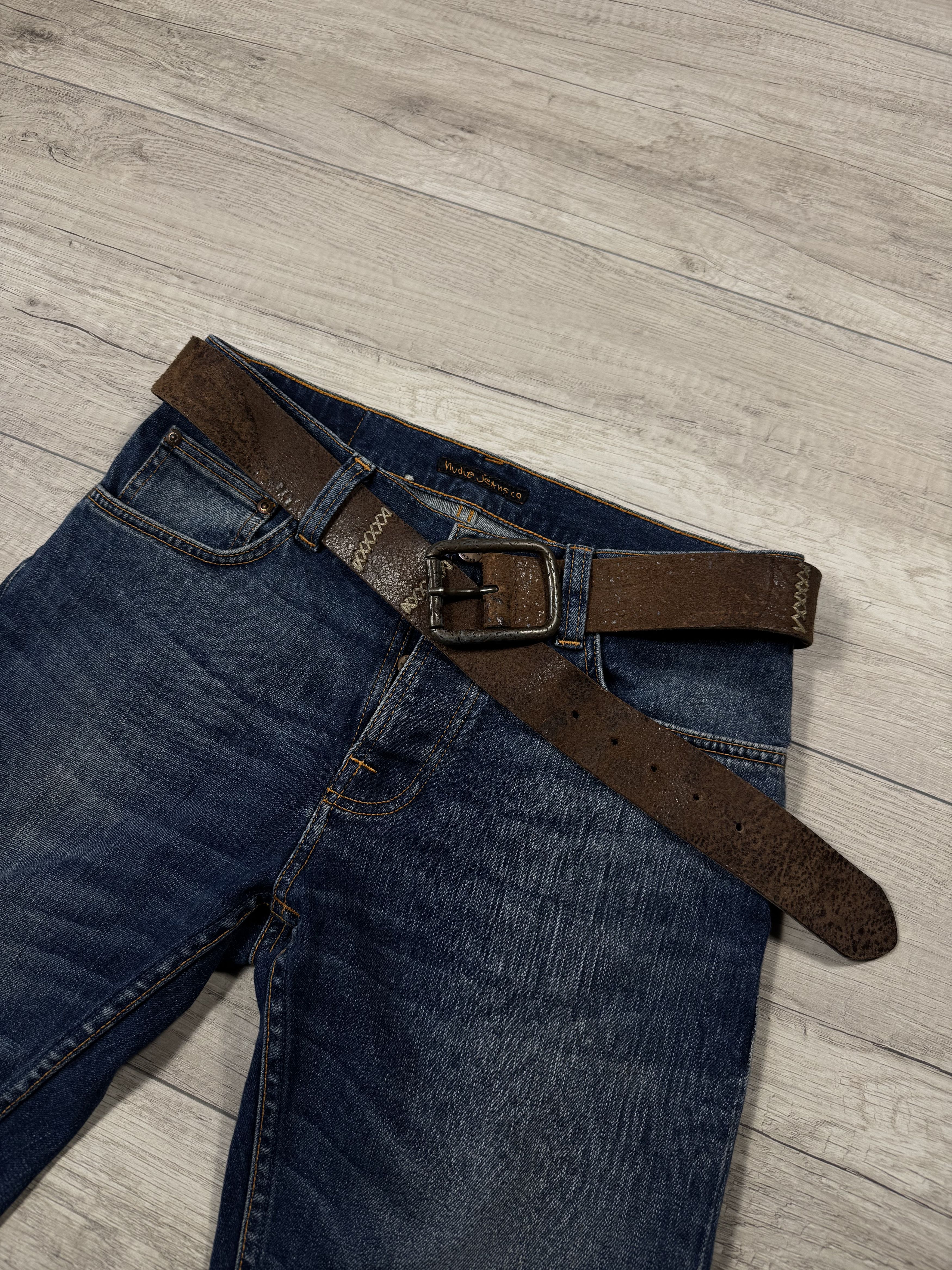 Japanese Brand Kapital Style Western Aztec Leather Belt Size ONE SIZE - 3 Thumbnail