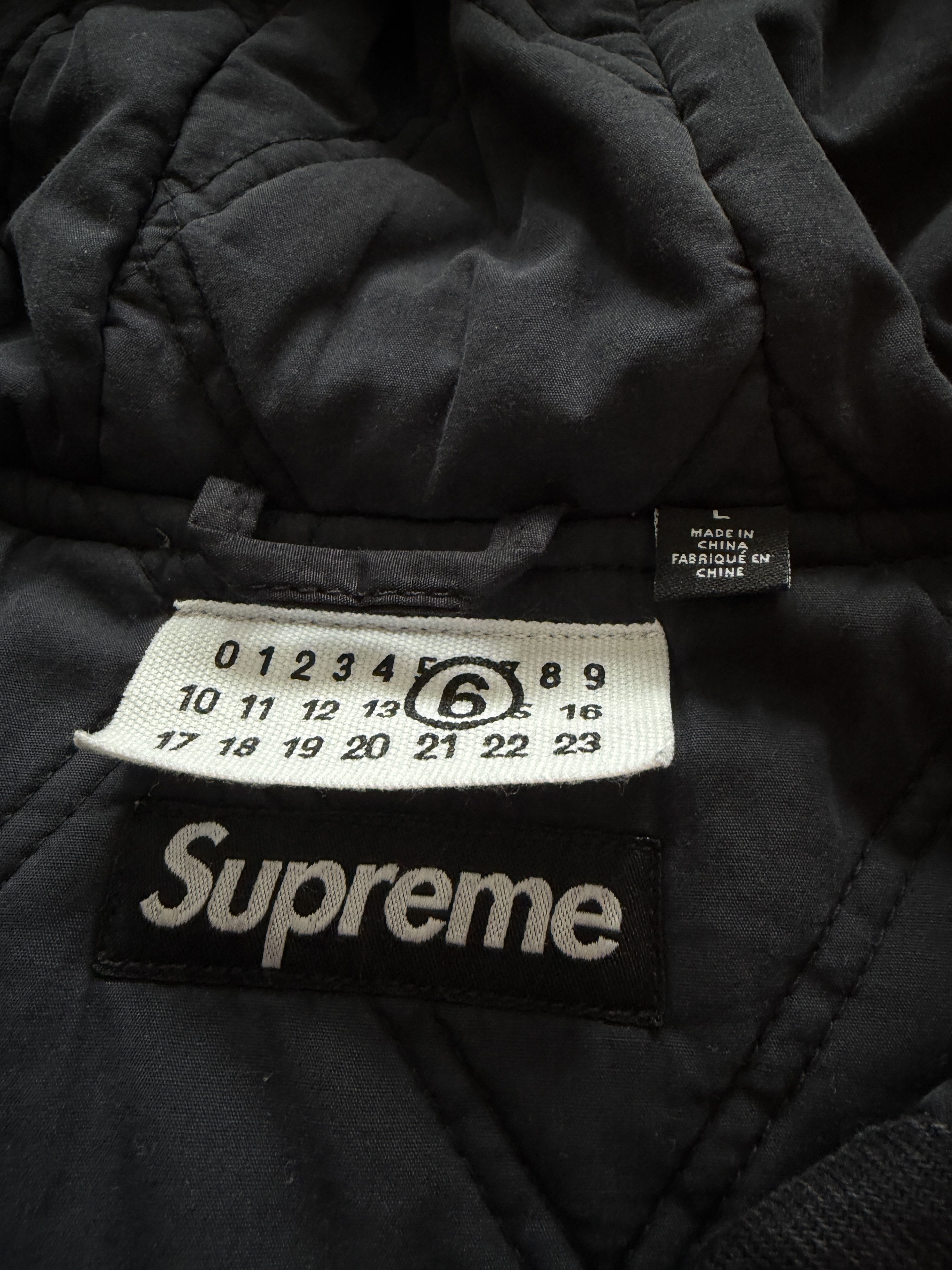Maison Margiela × Supreme MM6 Supreme Foil Hooded Work Jacket Black Size US L / EU 52-54 / 3 - 6 Thumbnail