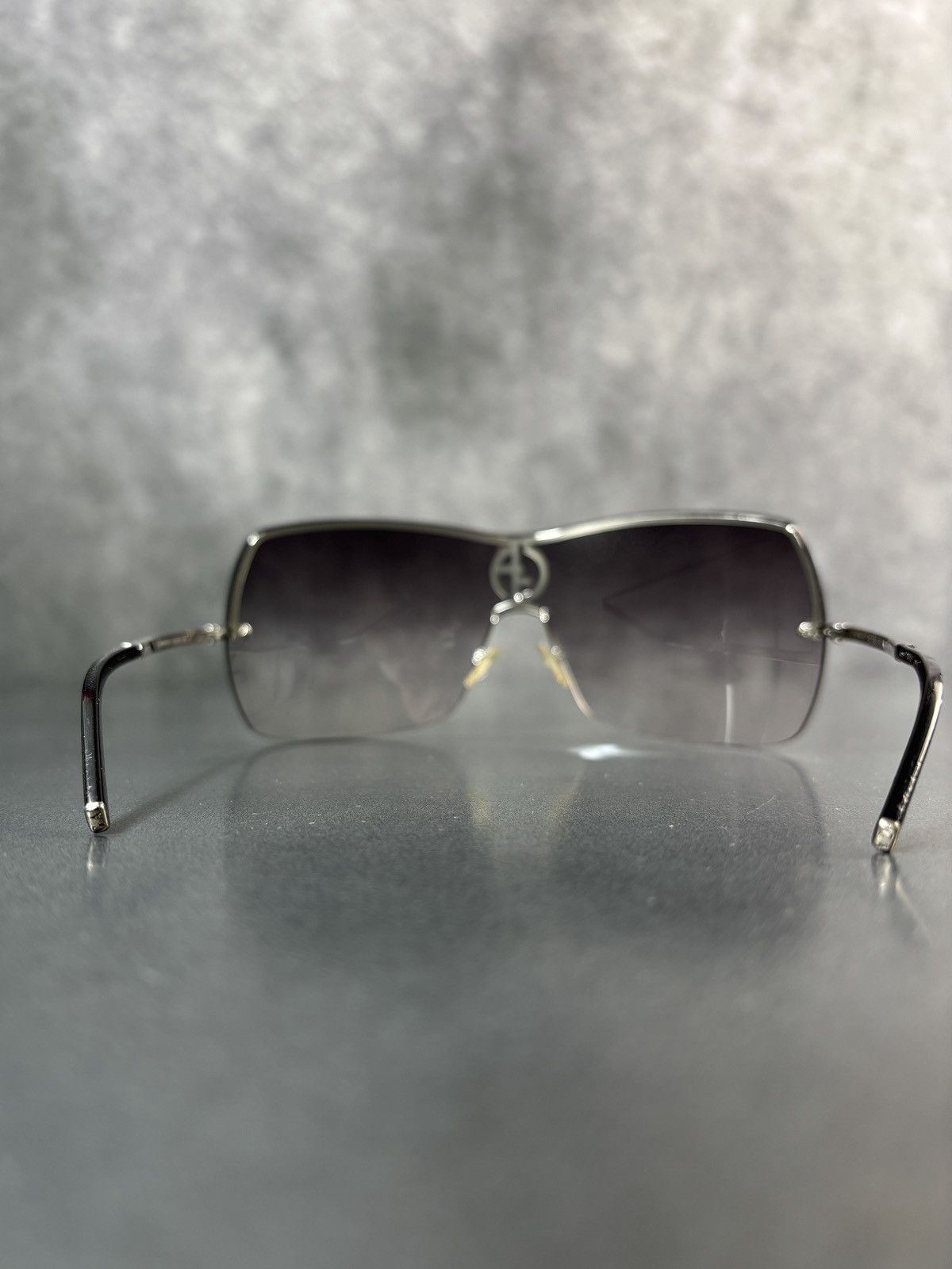 Giorgio Armani 2000s Giorgio Armani Shield Sunglasses GA 329/S Y2K Metal Size ONE SIZE - 6 Thumbnail