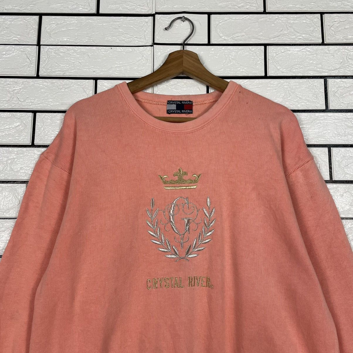 Japanese Brand Vintage Crystal River Big Logo Sweatshirt Size US M / EU 48-50 / 2 - 2 Thumbnail