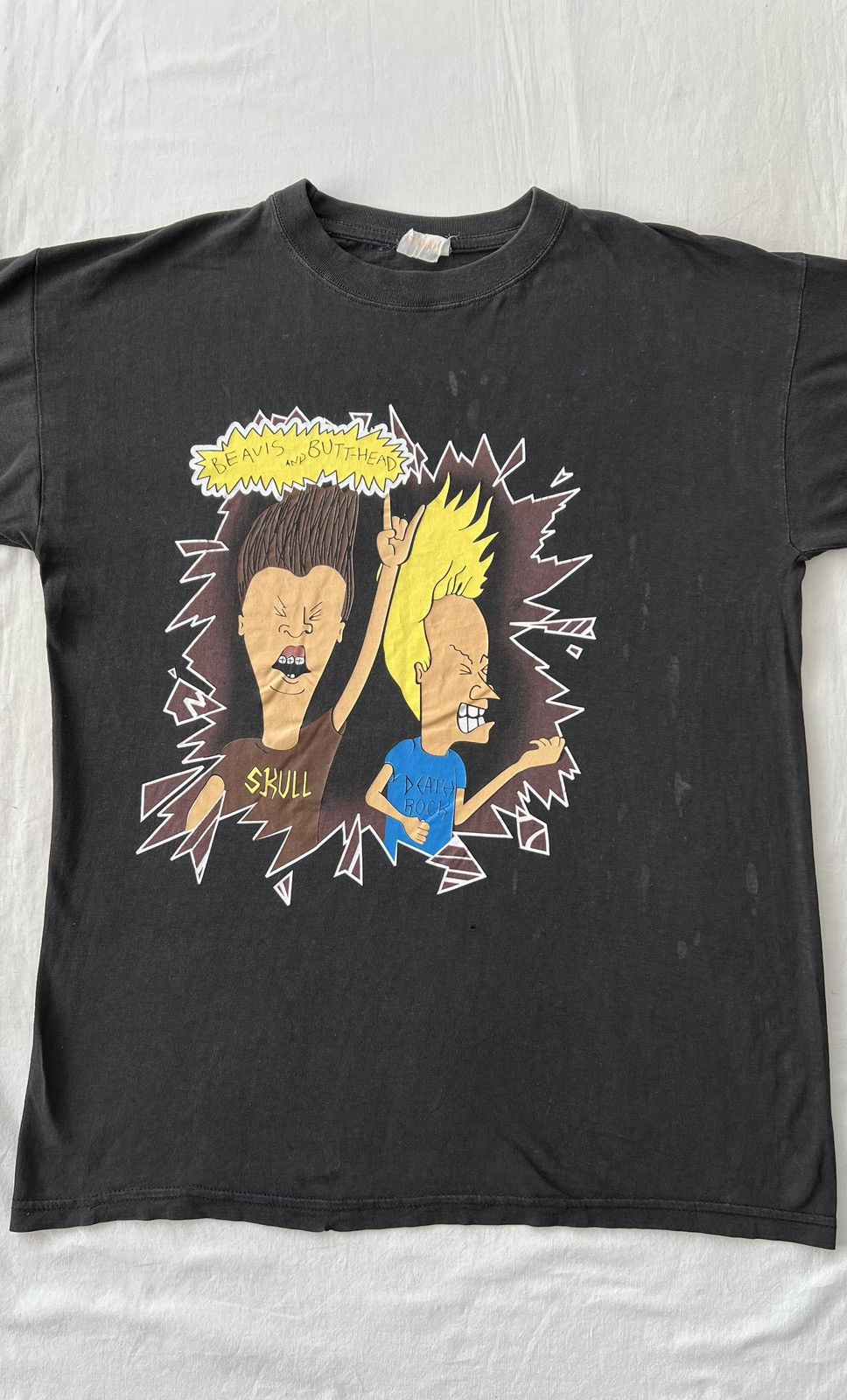 Cartoon Network Vintage 90s Beavis and Butt-Head Death Rock MTV T-shirt Size US XL / EU 56 / 4 - 5 Thumbnail