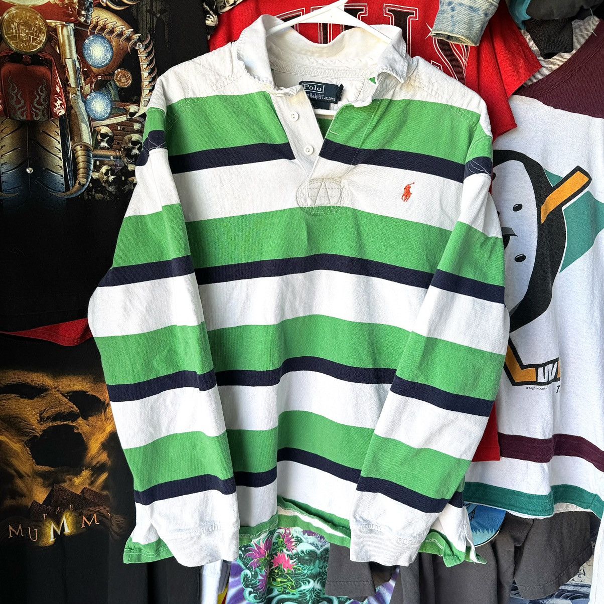 Polo Ralph Lauren Vintage POLO RALPH LAUREN Rugby Polo Long Sleeve Shirt Size US XL / EU 56 / 4 - 1 Thumbnail