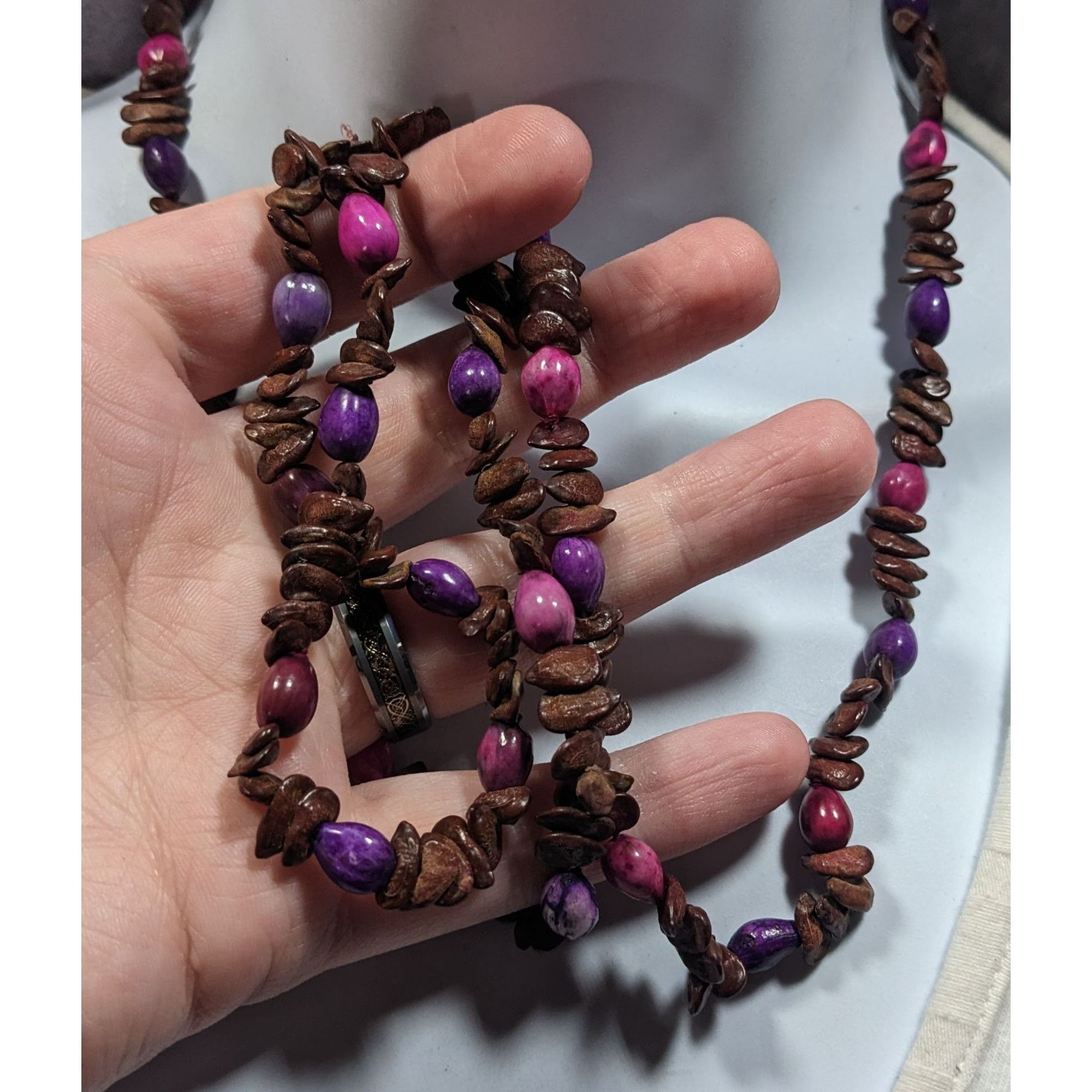 Other Vintage Fairycore Hippie Apple And Cardamom Seed Necklace Size ONE SIZE - 3 Thumbnail