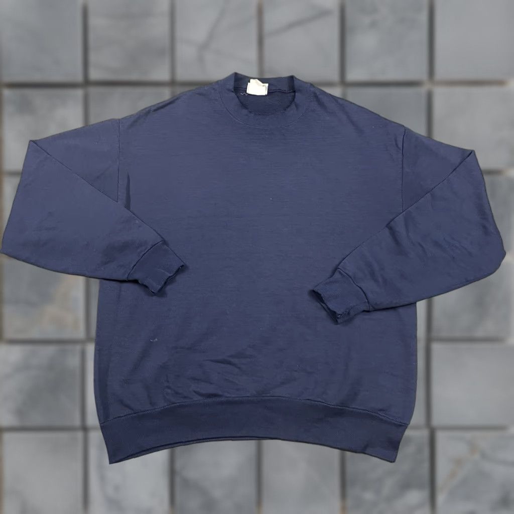 Jerzees VINTAGE Jerzees Sweatshirt Adult M Blue Distressed 90s Raglan Crew Neck Pullover Men Size US M / EU 48-50 / 2 - 1 Thumbnail