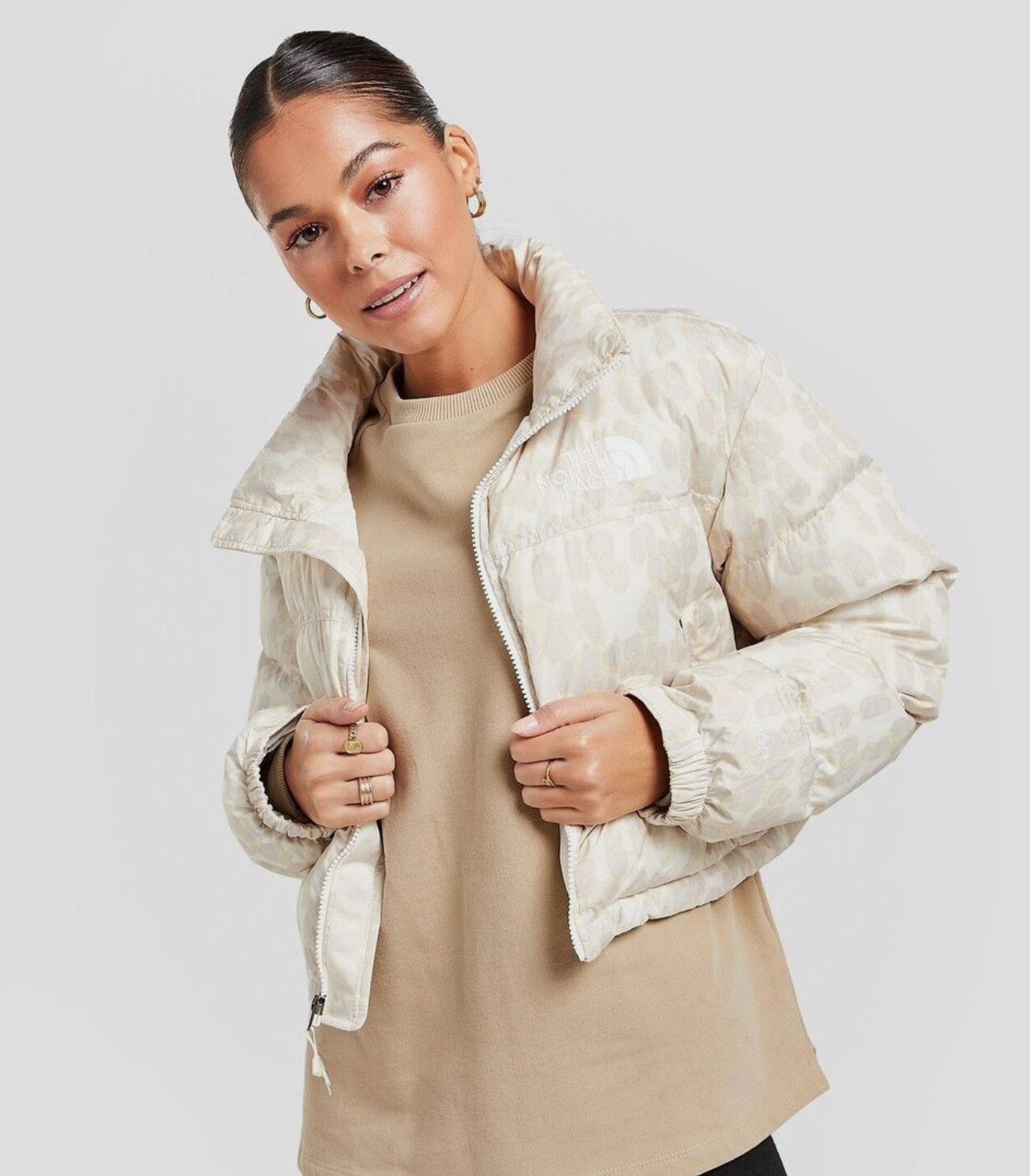 The North Face THE NORTH FACE Print Nuptse Women’s Leopard Down Jacket Size S / US 4 / IT 40 - 7 Thumbnail