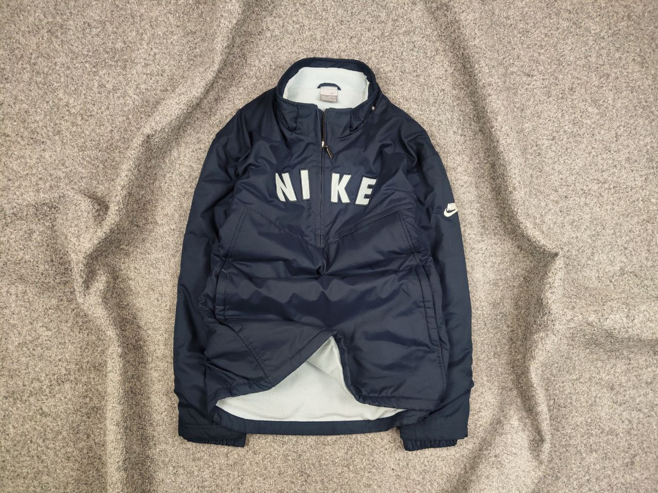 Vintage 90's Nike Center Logo Anorak Pocket Light jacket