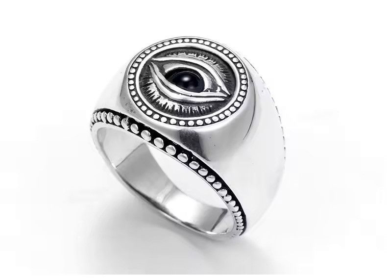 Jewelry × Vintage Gothic Punk Demon Eye Ring (size 7-14) Size ONE SIZE - 3 Thumbnail