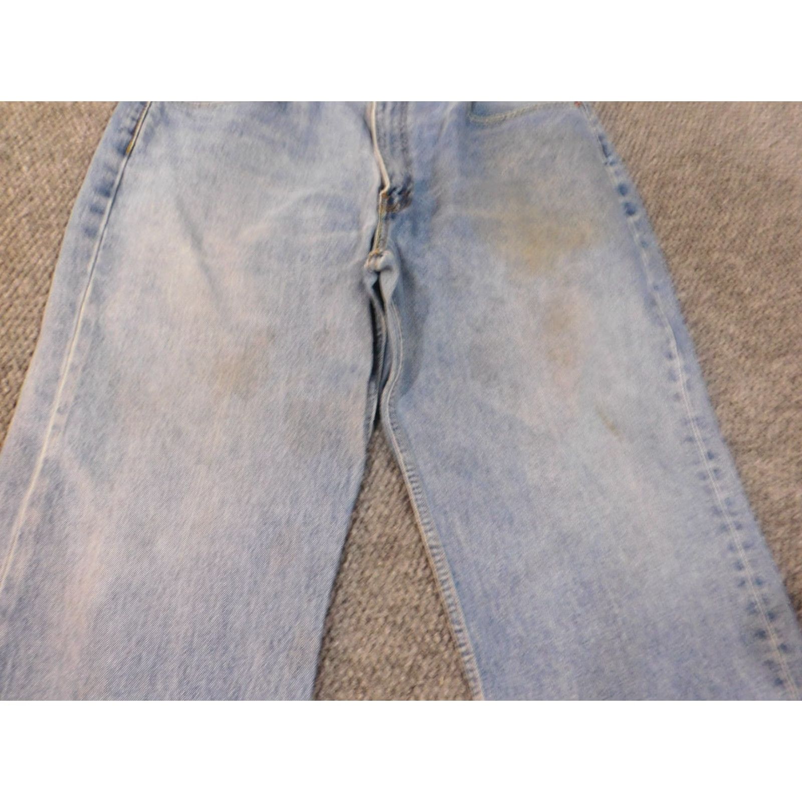 Levi's Levis 550 Jeans Mens 38x29 Blue Relaxed Denim Straight Pocket Zipper Regular 550 Model Cowboy Vintage No 90s Size US 38 / EU 54 - 2 Thumbnail
