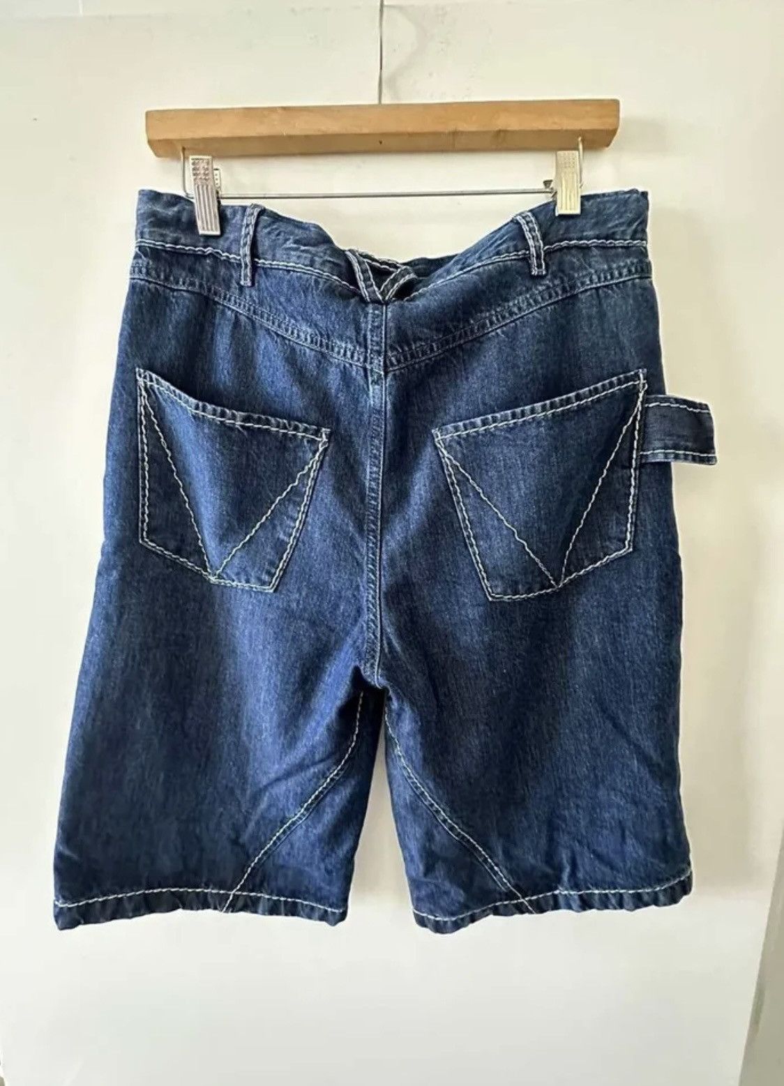 Image of Bottega Veneta Denim Shorts Size 46 Nwt, Men's