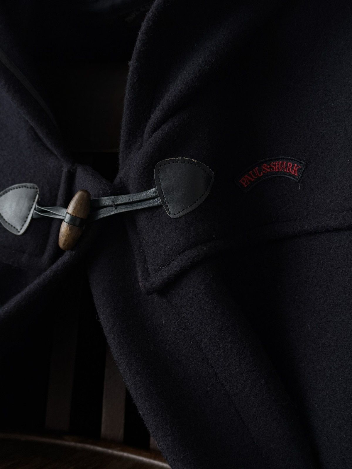 Paul & Shark Vintage 1990s Men's Paul & Shark Navy Wool Duffle Coat Size US XL / EU 56 / 4 - 6 Thumbnail