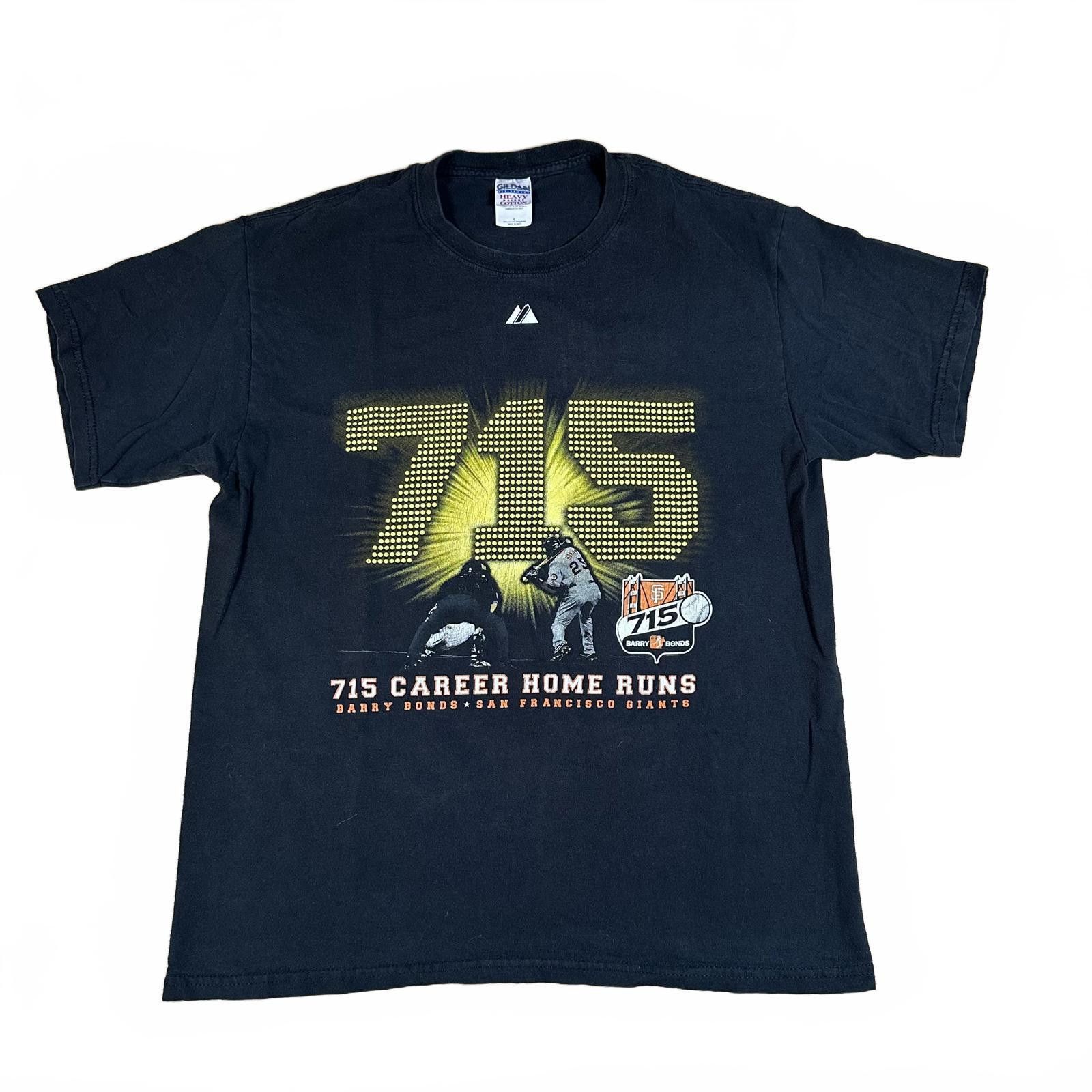 Gildan Gildan Men's T-Shirt Large Black Barry Bonds 715 Home Run 05 Size US L / EU 52-54 / 3 - 1 Thumbnail