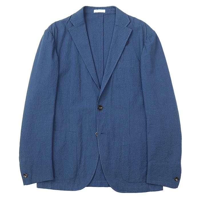 Other Other Boglioli 2B Seersucker Cotton Blend Jacket Cotton Outerwear OG0008 DUTY FREE for USA Size ONE SIZE - 1 Thumbnail