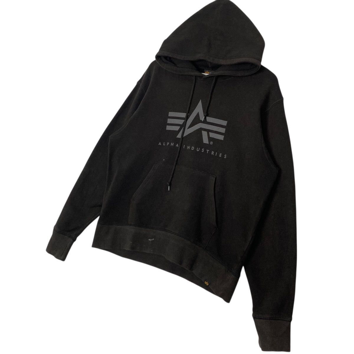 Other Vintage Alpha Industries Hoodie Sweater Big Logo Black SizeM Size US M / EU 48-50 / 2 - 2 Thumbnail