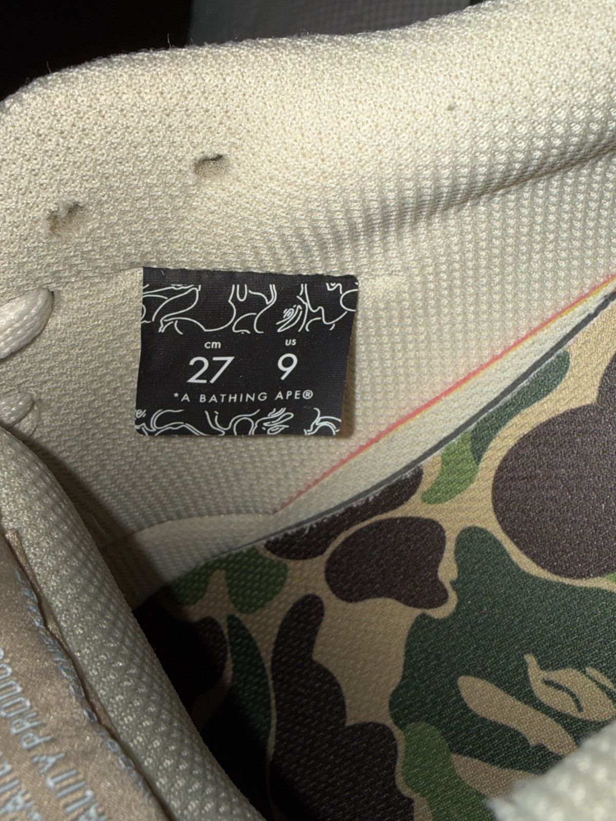 Bape A Bathing Ape Court Sta ‘ beige ’ Size US 9 / EU 42 - 8 Thumbnail