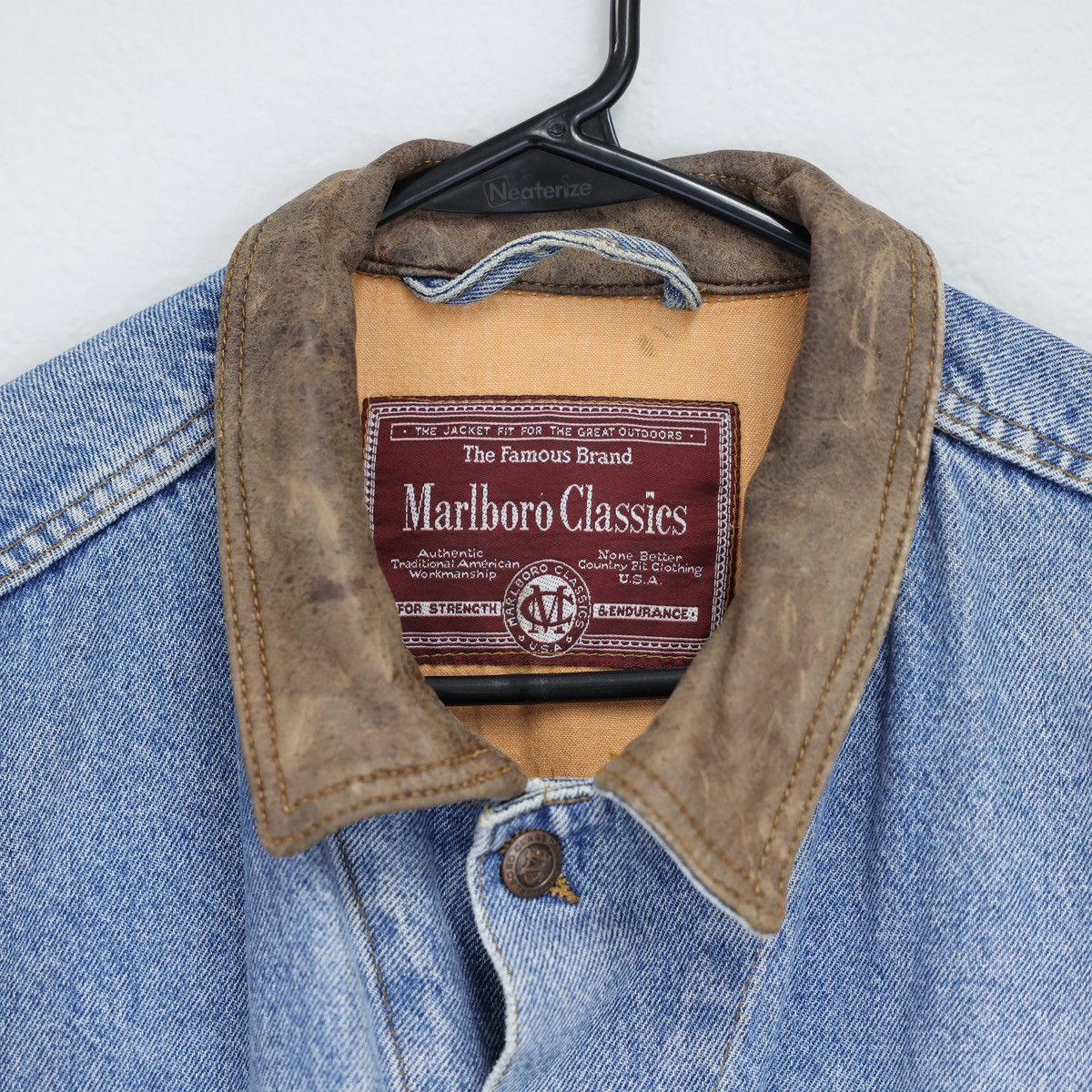 Marlboro × Marlboro Classics RARE Vintage Marlboro Classics Denim Jacket Size US L / EU 52-54 / 3 - 2 Thumbnail