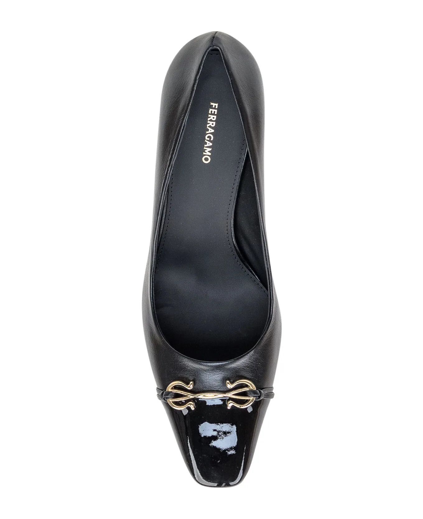 Salvatore Ferragamo o1y0426 Spool Heel Pumps in Black Size US 6 / IT 36 - 2 Thumbnail
