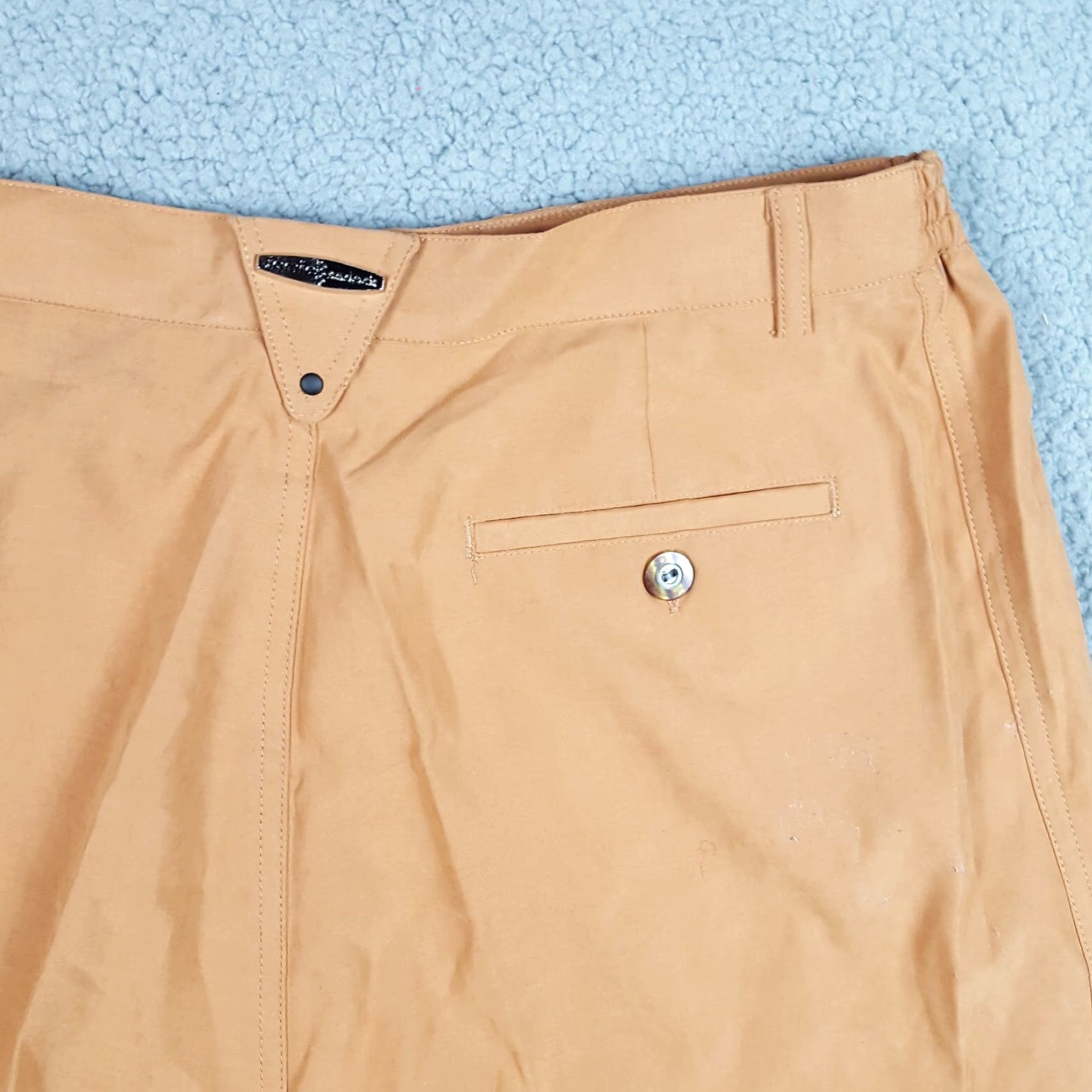 Vintage VINTAGE Jamie Sadock Beige High Waist Polyester Women's 14 Retro Tennis Golf Shorts Size 36" / US 14 / IT 50 - 6 Thumbnail