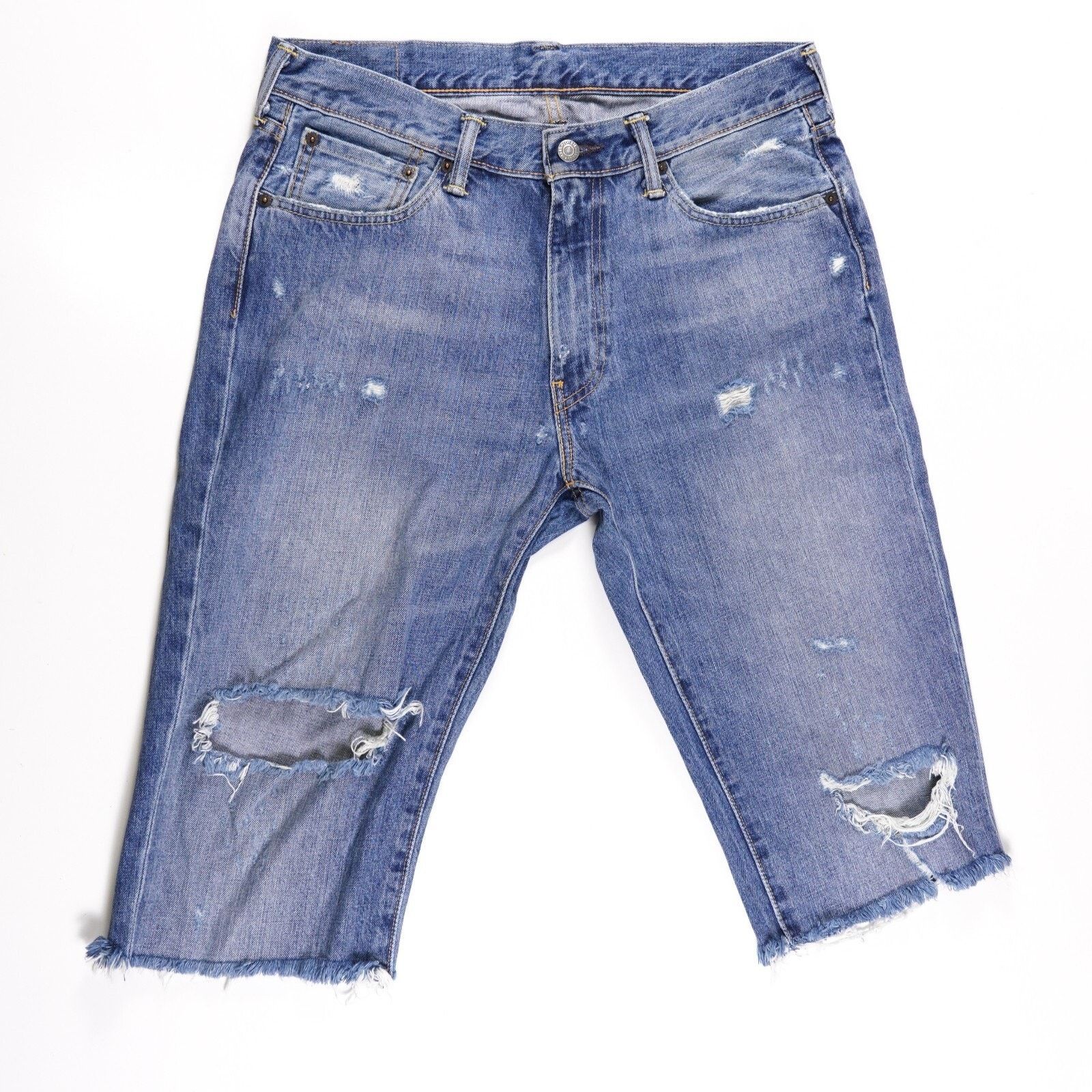 Levi's Levi Strauss 541 Denim Jean Straight Wide Cutoff Short 33x34 Size US 33 - 1 Thumbnail