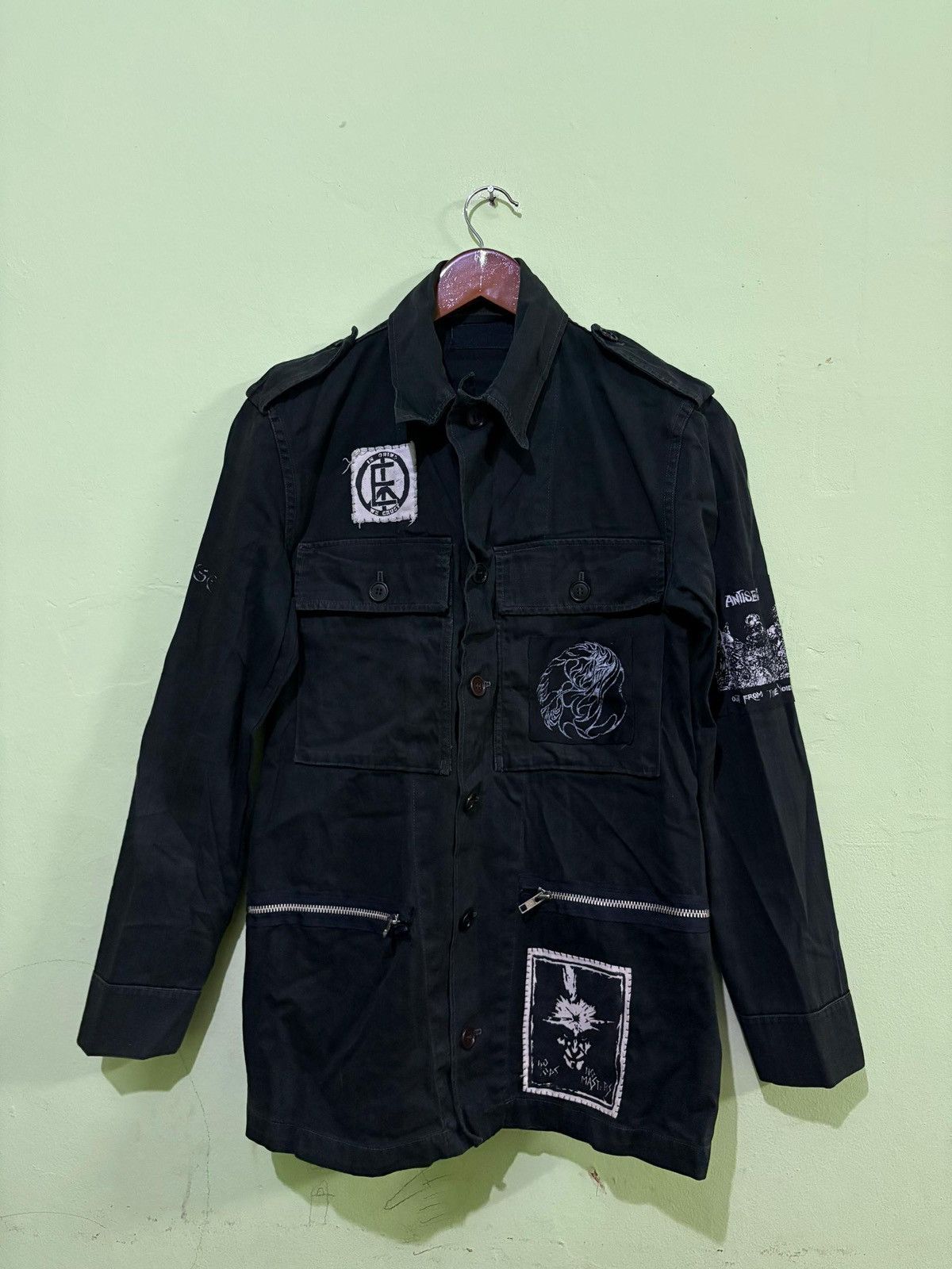 Vintage VTG 60's Neirynck Holvoet Military Jacket Custom Punk Rock Size US S / EU 44-46 / 1 - 1 Thumbnail