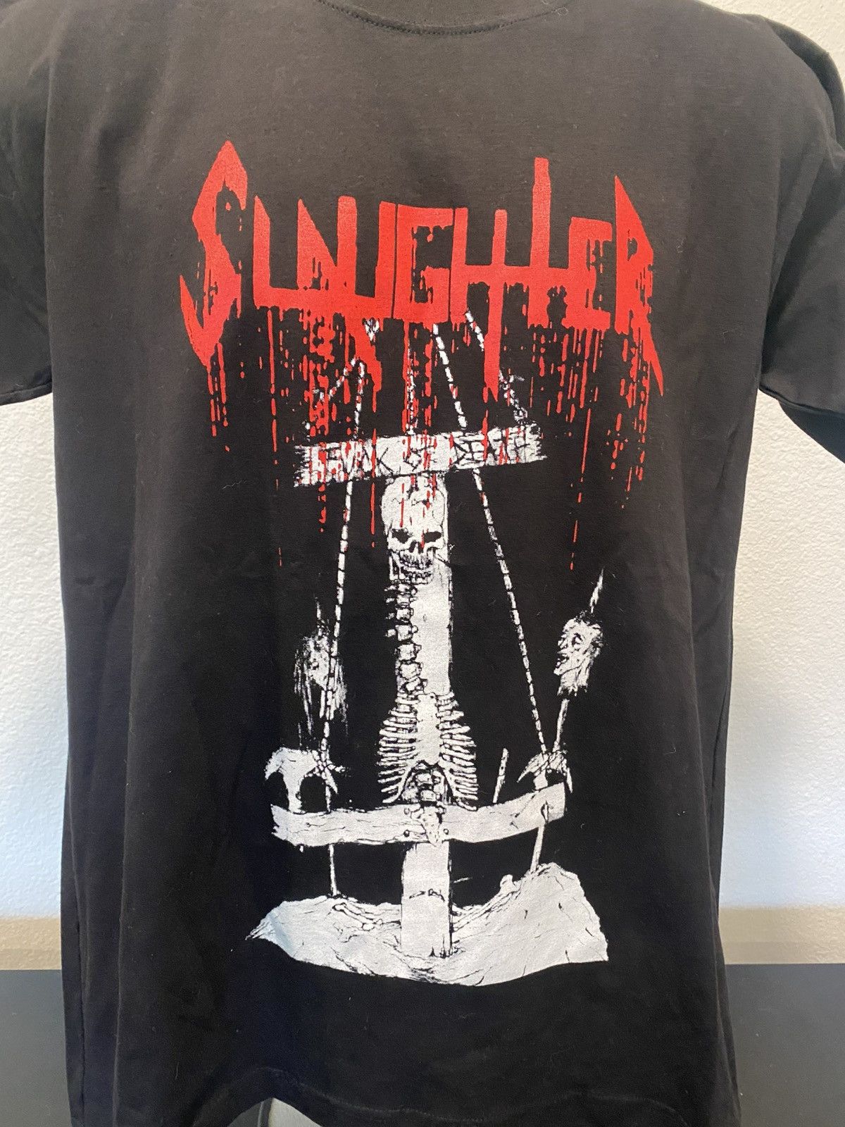 Other Slaughter heavy metal band shirt Size US L / EU 52-54 / 3 - 3 Thumbnail