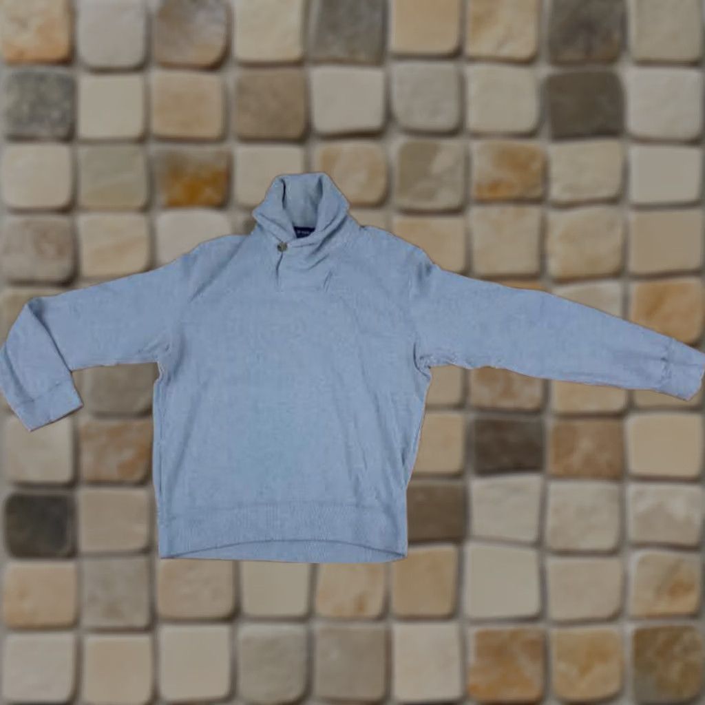 Ralph Lauren Polo Ralph Lauren Golf Sweater Medium Cream Cotton Alpaca Shawl Neck Pullover Men Size US M / EU 48-50 / 2 - 1 Thumbnail