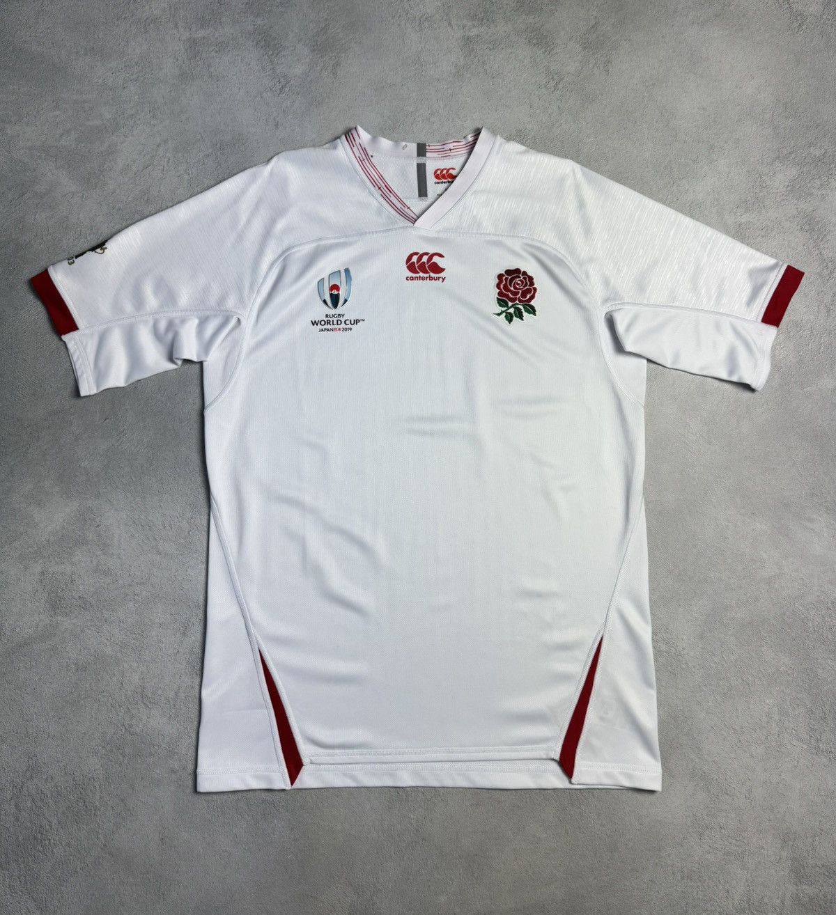 Canterbury of New Zealand England Rugby World Cup Japan 2019 Home Shirt Canterbury Size US L / EU 52-54 / 3 - 1 Thumbnail