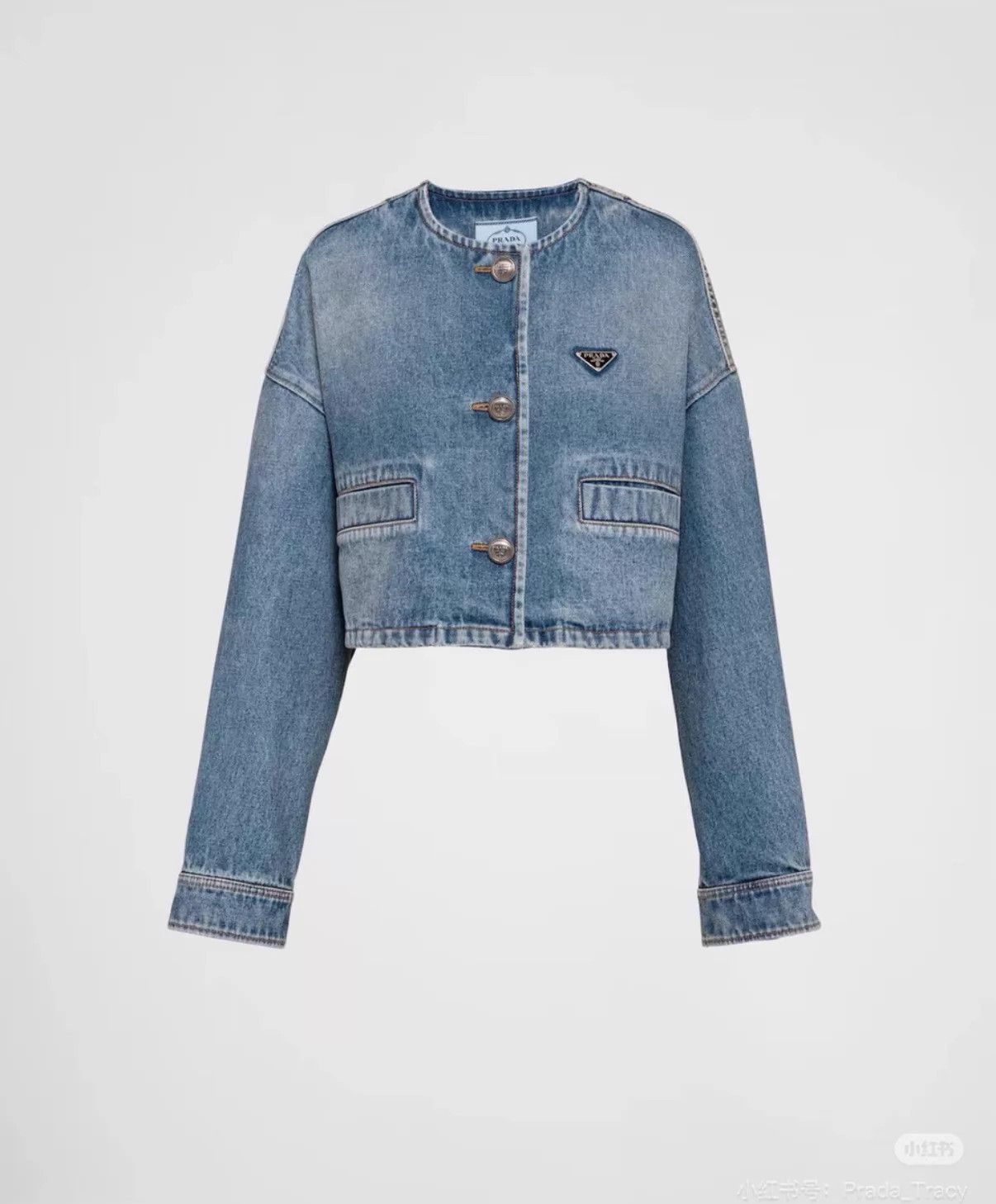 Prada Prada Triangle Logo Denim Jacket EU40 Size S / US 4 / IT 40 - 8 Thumbnail