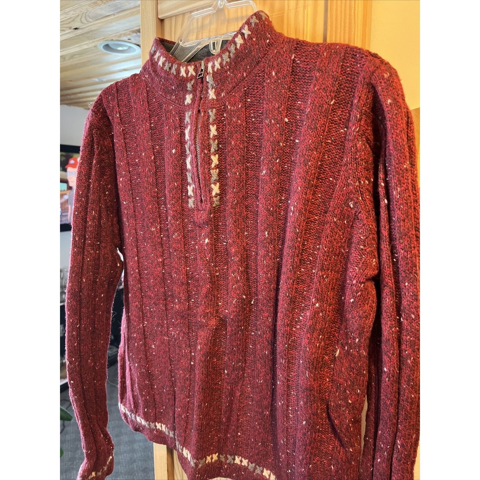 Woolrich Woolen Mills Woolrich VTG Women’s M Ruby Heather Wool Ramie Blend Sweater Size M / US 6-8 / IT 42-44 - 13 Thumbnail