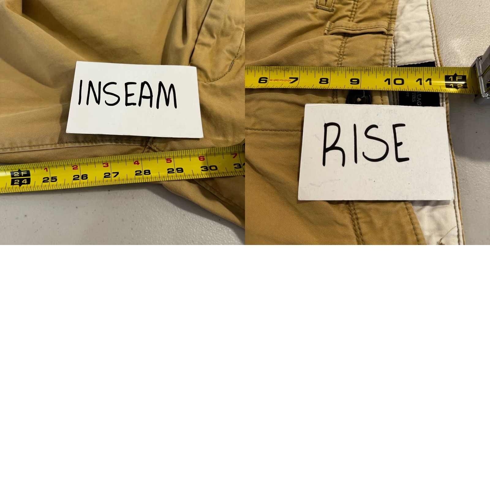 American Eagle Outfitters American Eagle Chino Pants Mens 30x30 Original Straight Cotton Khaki Tan Preppy Size US 30 / EU 46 - 8 Thumbnail