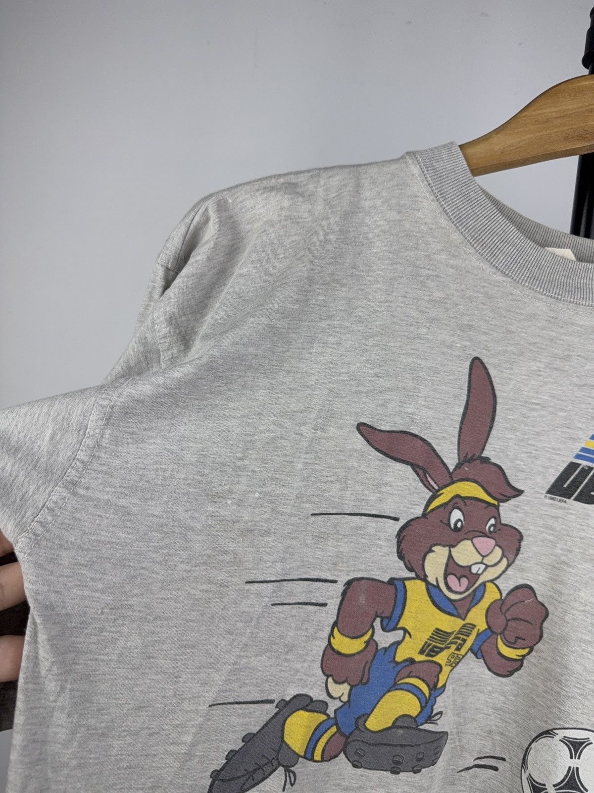UEFA × Vintage Rare UEFA 1992 Sweden Euro Mascot Football Tee Vintage Size US M / EU 48-50 / 2 - 14 Thumbnail