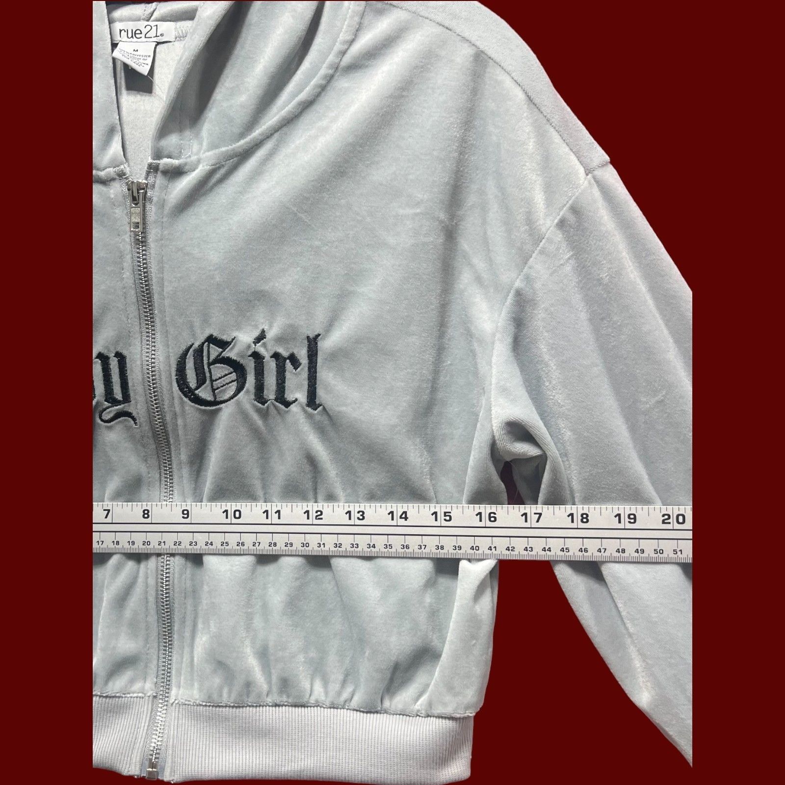 rue21 Rue 21 - Women's Long Sleeve Hooded Sports Sweatshirt-Graphi Size M / US 6-8 / IT 42-44 - 3 Thumbnail
