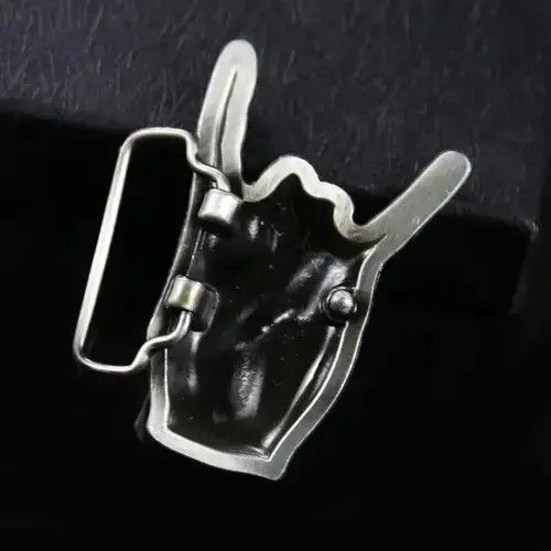 VIBE Rocker Satan Hand Gesture Belt Buckles ( no belt ) Size ONE SIZE - 2 Thumbnail