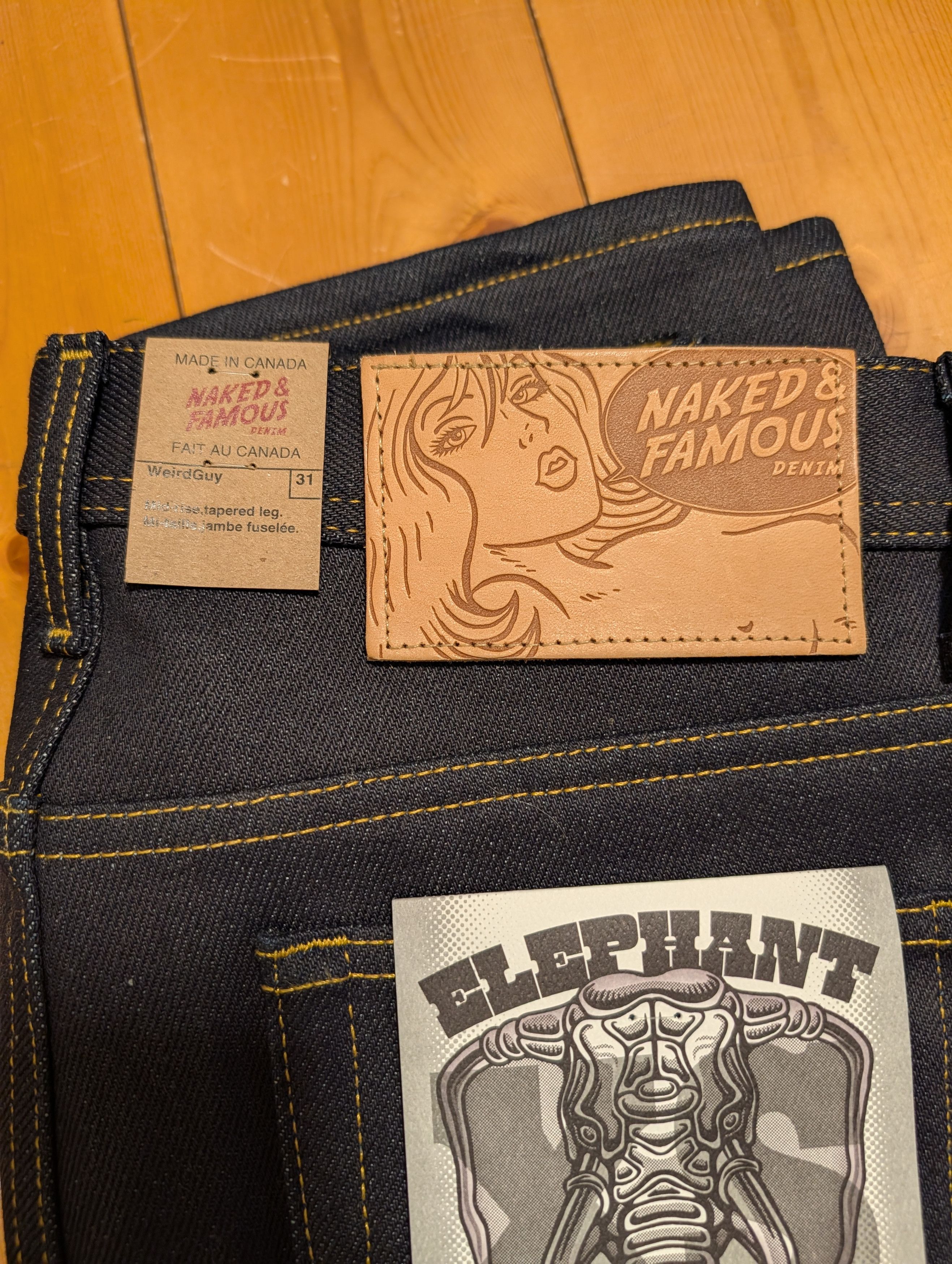Naked & Famous Elephant X S, Weird Guy 31 Size US 31 - 3 Thumbnail