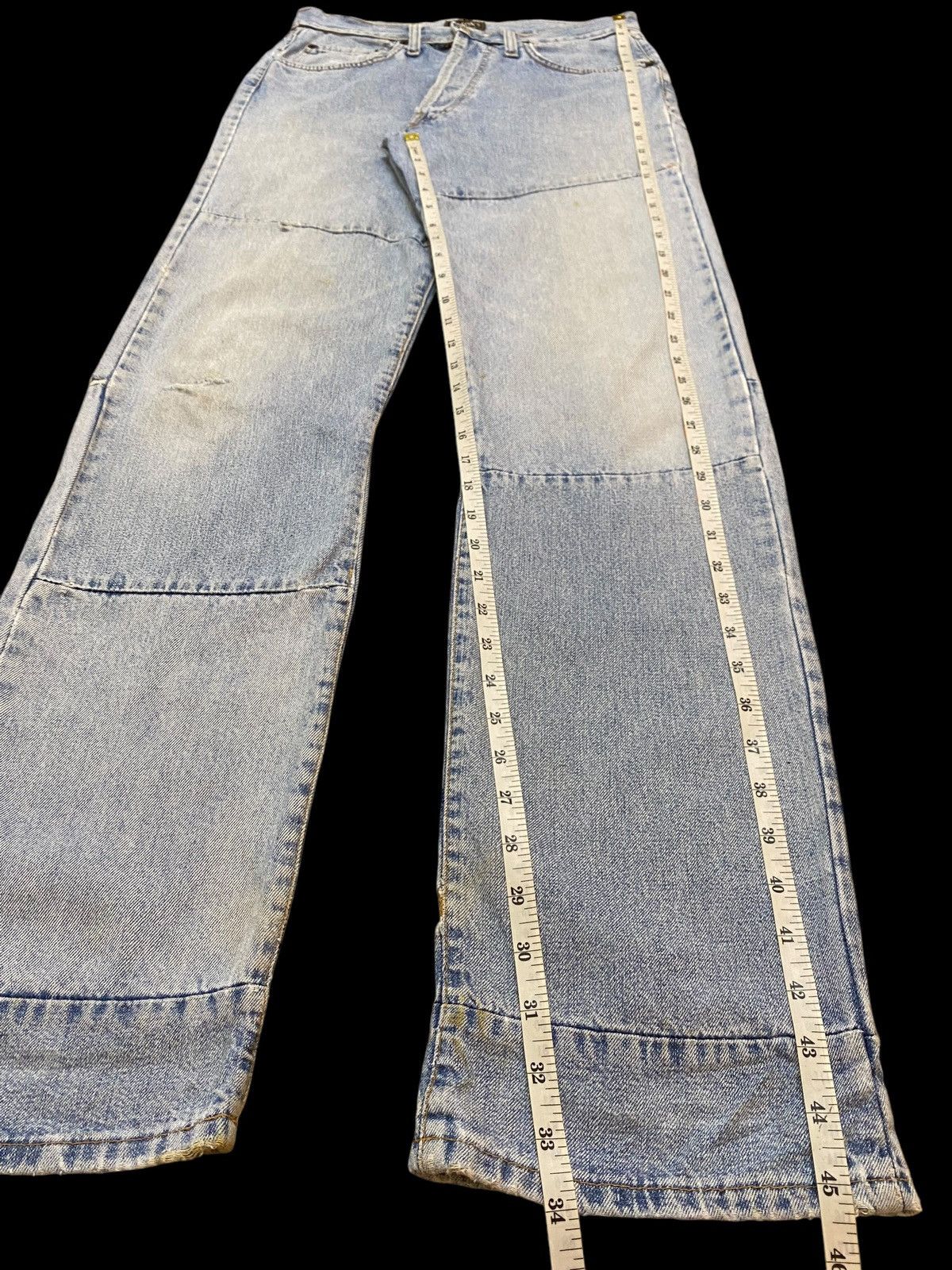 Mason's Vintage Masons by Silver Stone Faded Wash Distressed Jeans Size US 30 / EU 46 - 20 Thumbnail