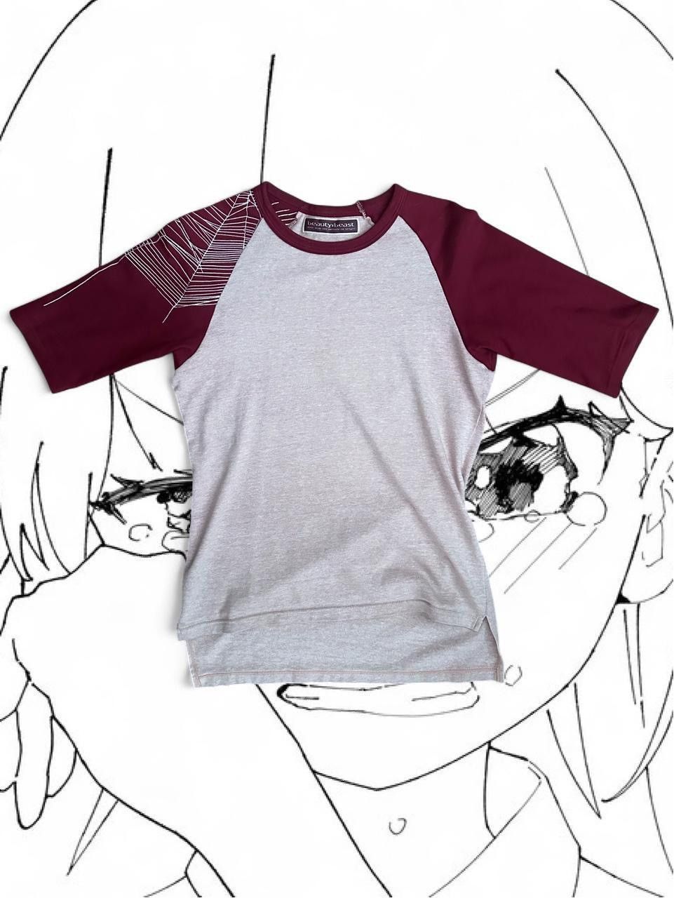 Beauty Beast Beauty:beast Spider web raglan shirt | Grailed