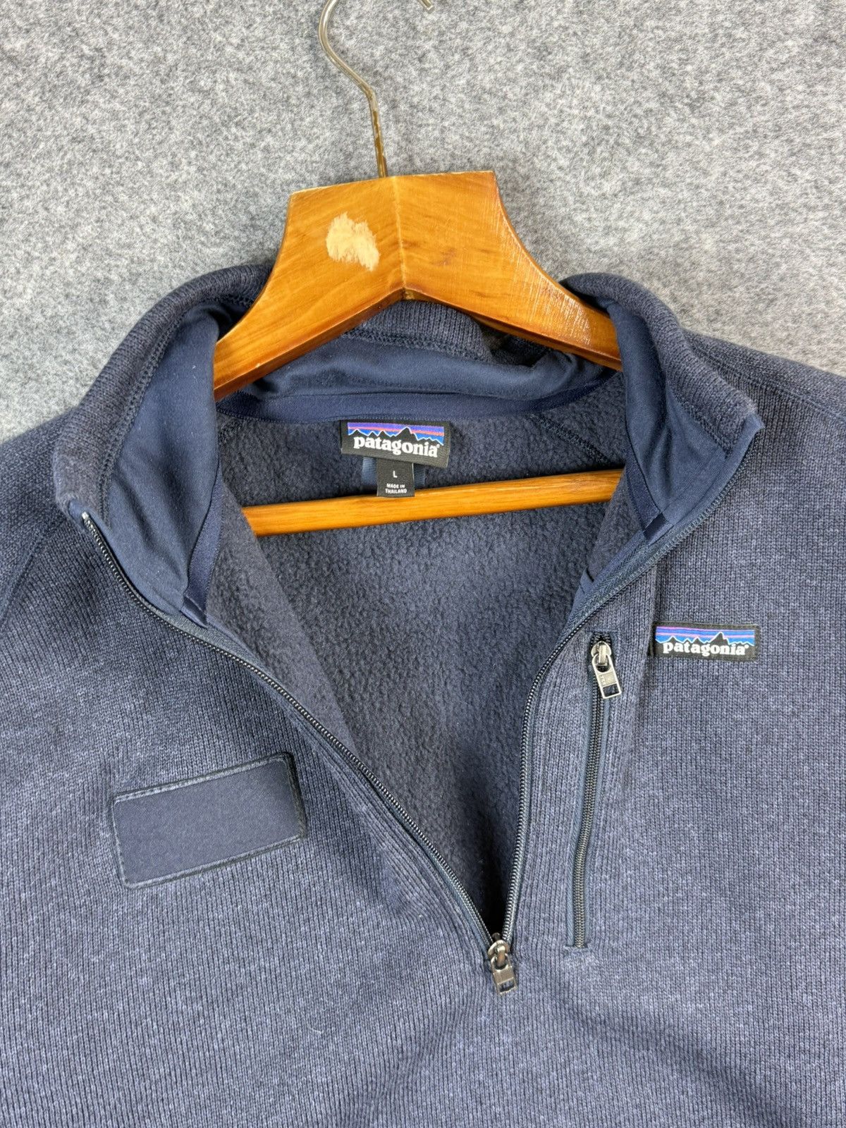 Patagonia Patagonia Navy Blue 1/3 zip men’s fleece jacket size L Size US L / EU 52-54 / 3 - 7 Thumbnail