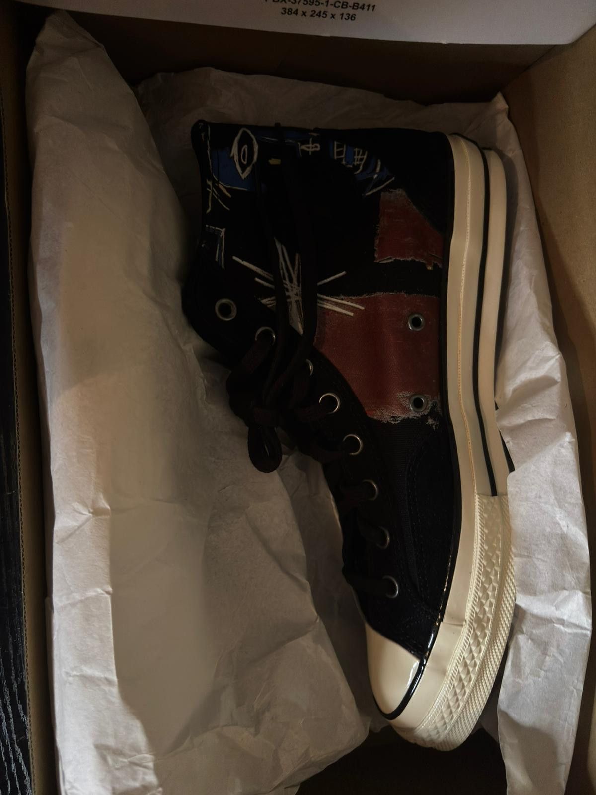 Converse Jean-Michel Basquiat Chuck 70 High 'Kings of Egypt III' Size US 11 / EU 44 - 4 Thumbnail